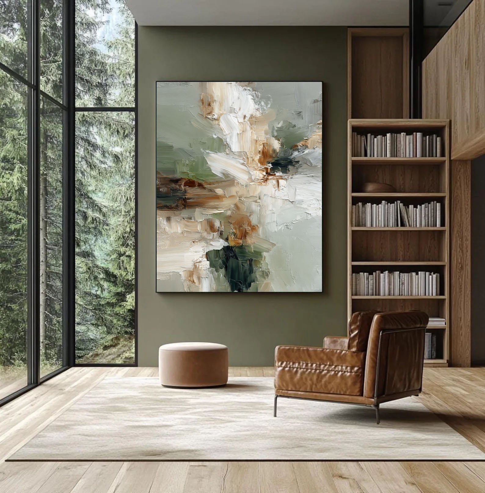 Textured Abstract Serenity | Sage Blend