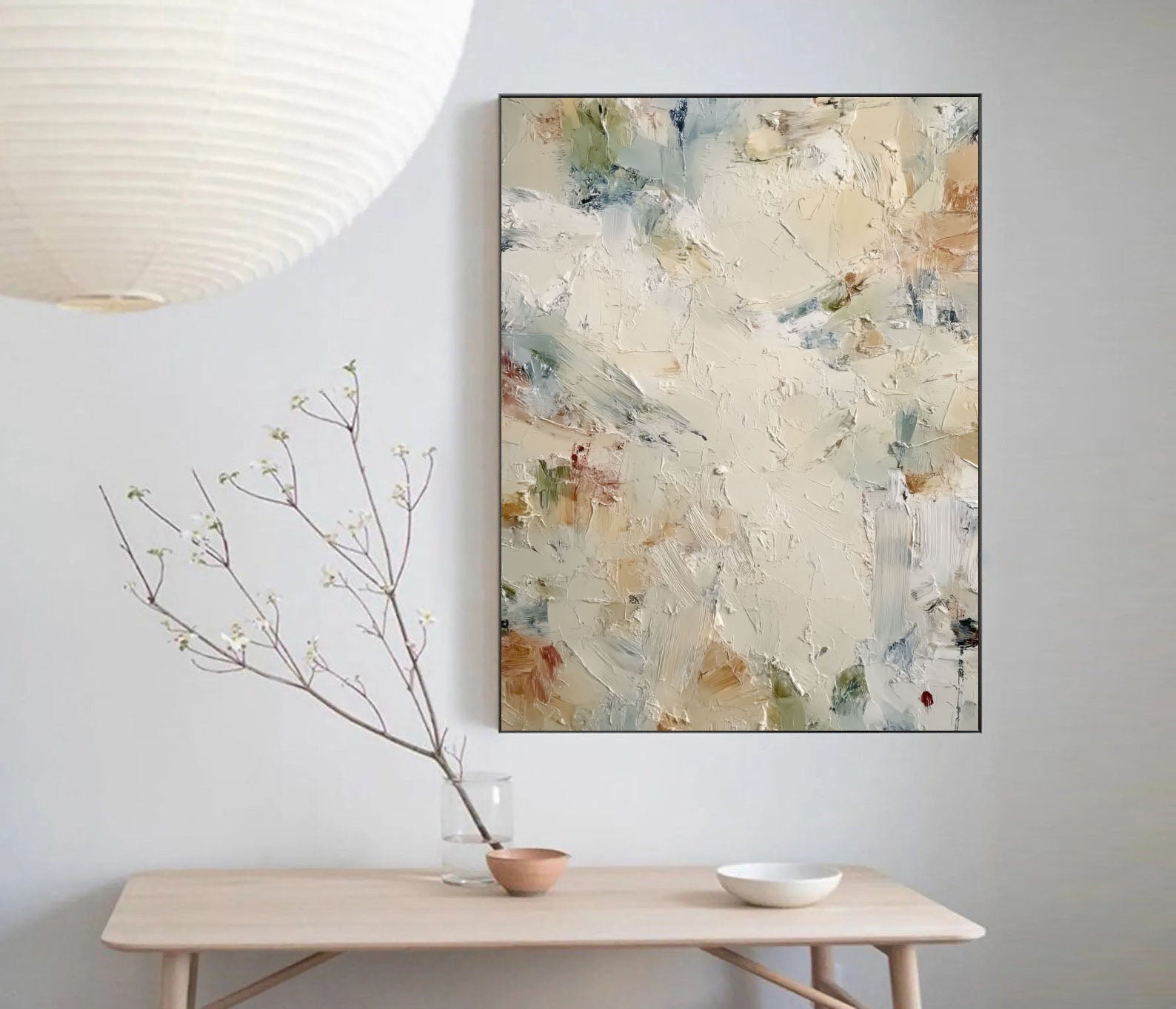 Textured Abstract Whimsy | Beige Blend