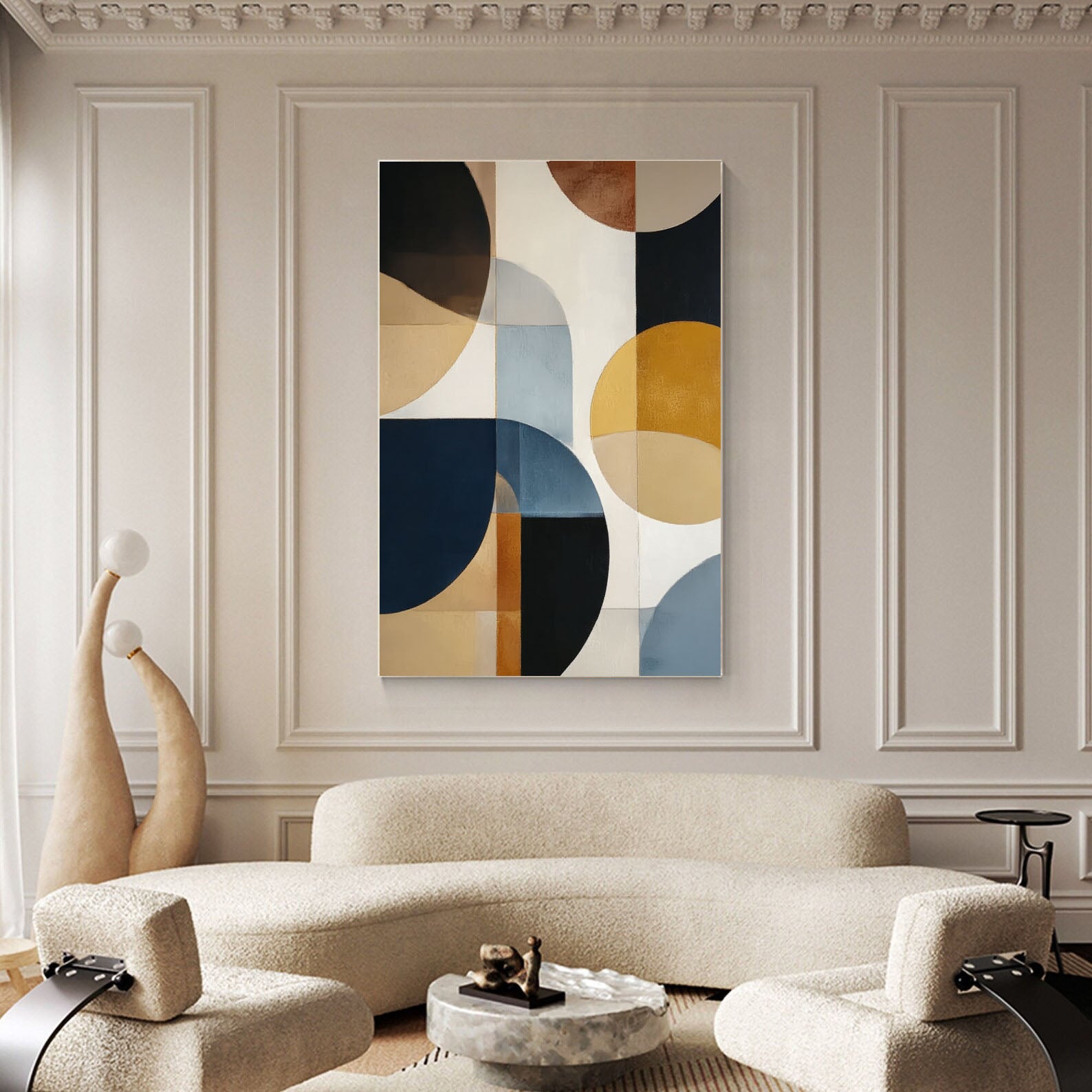 Geometric Circle Chic | Retro Hue