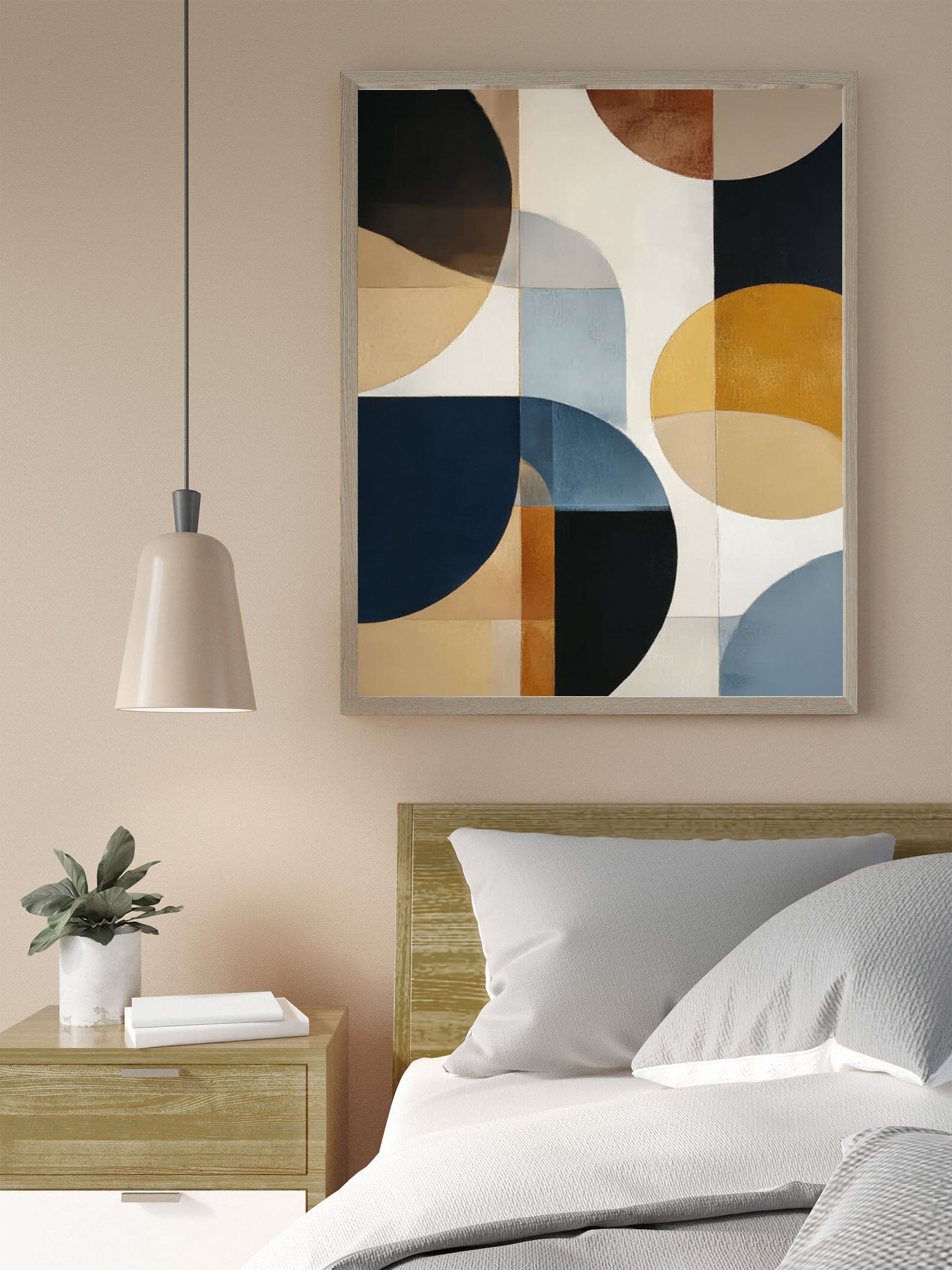 Geometric Circle Chic | Retro Hue