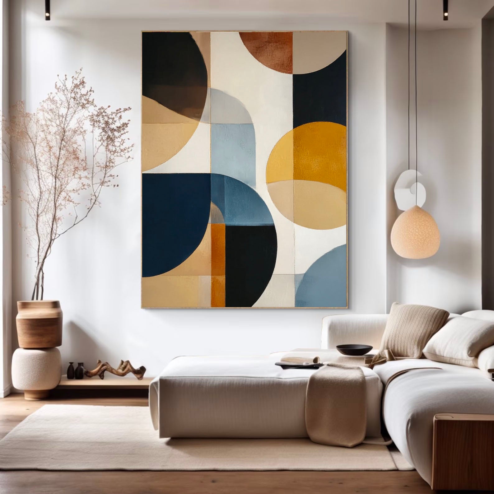 Geometric Circle Chic | Retro Hue