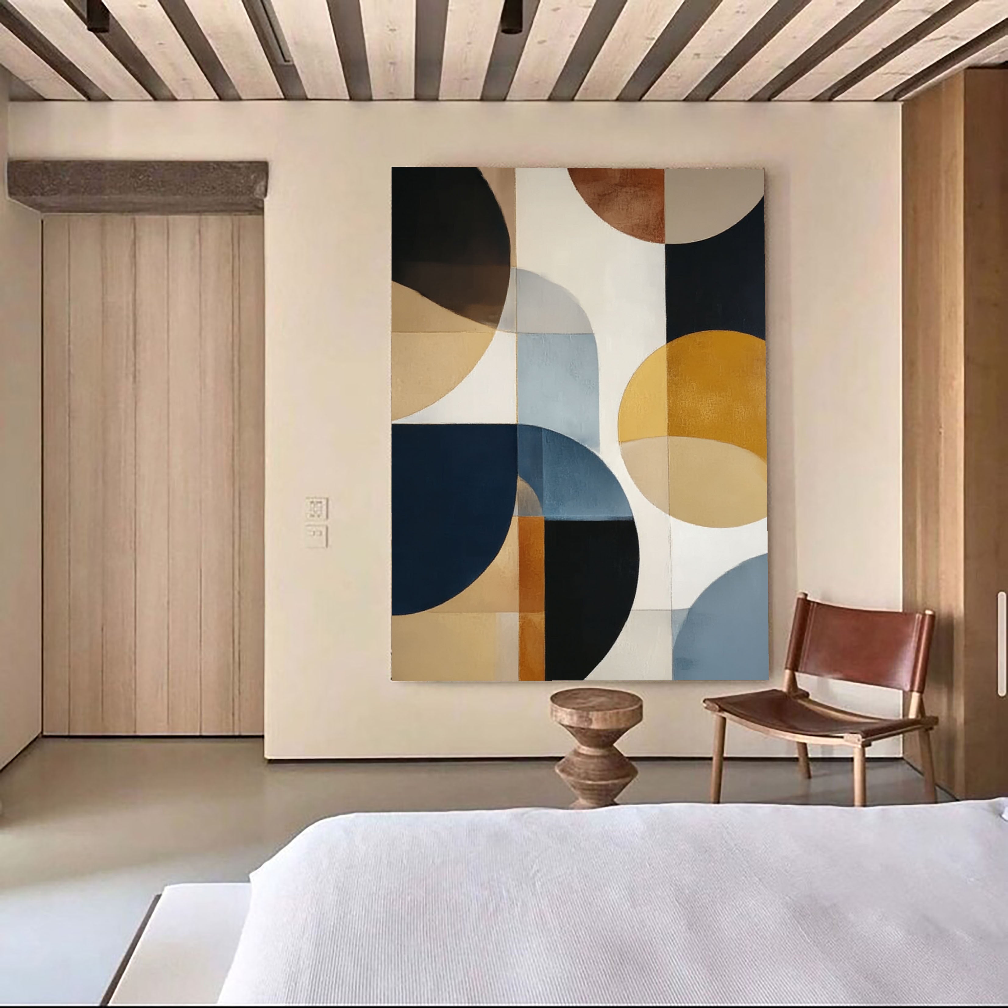 Geometric Circle Chic | Retro Hue