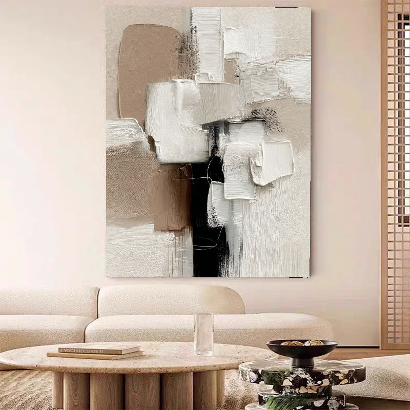Textured Neutral Blocks | Ivory Noir
