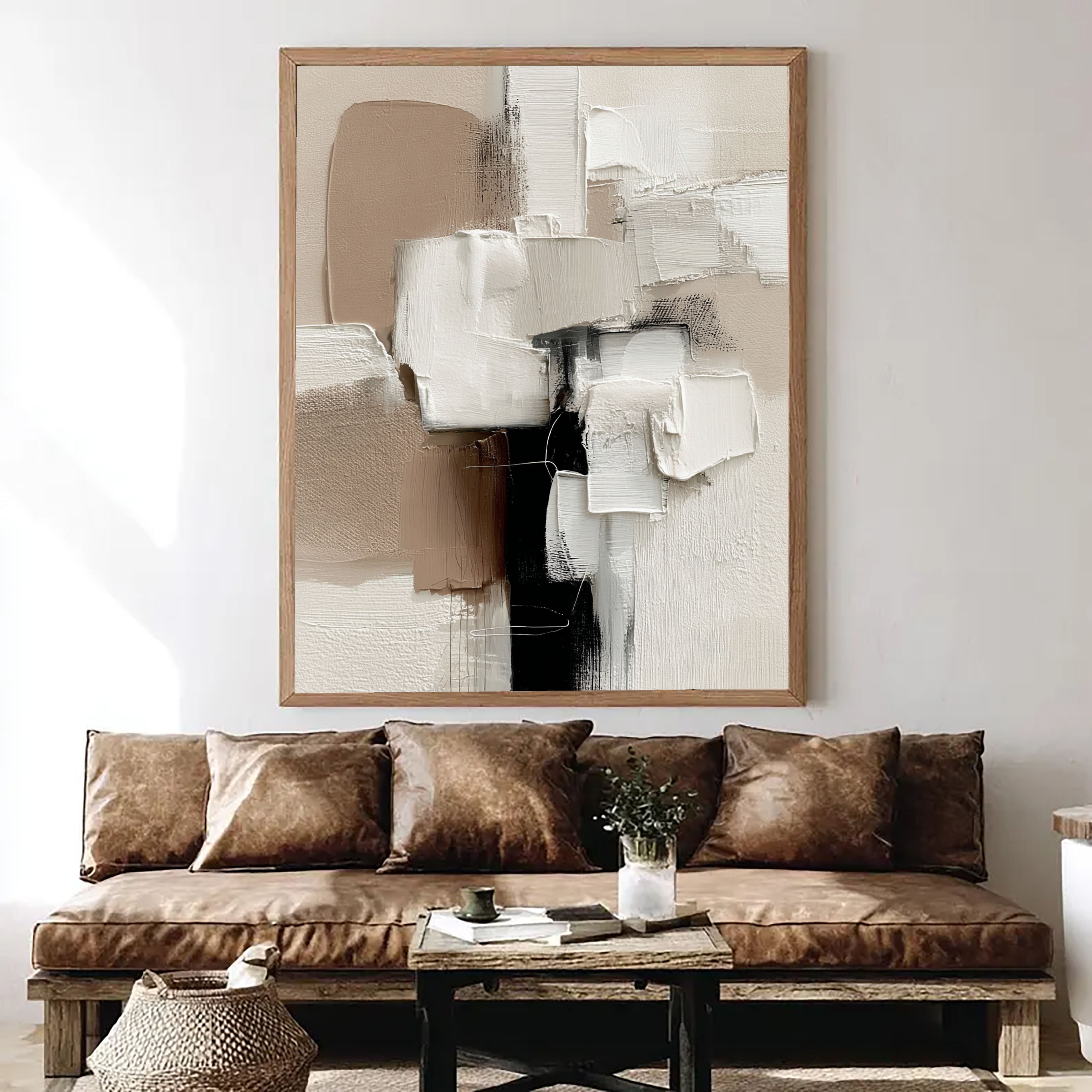 Textured Neutral Blocks | Ivory Noir