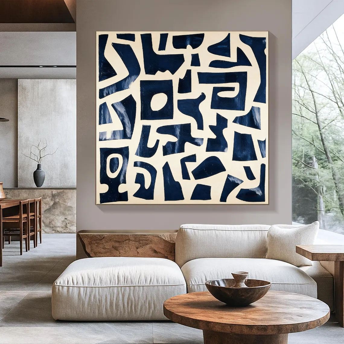 Bold Geometric Rhythm | Indigo Maze