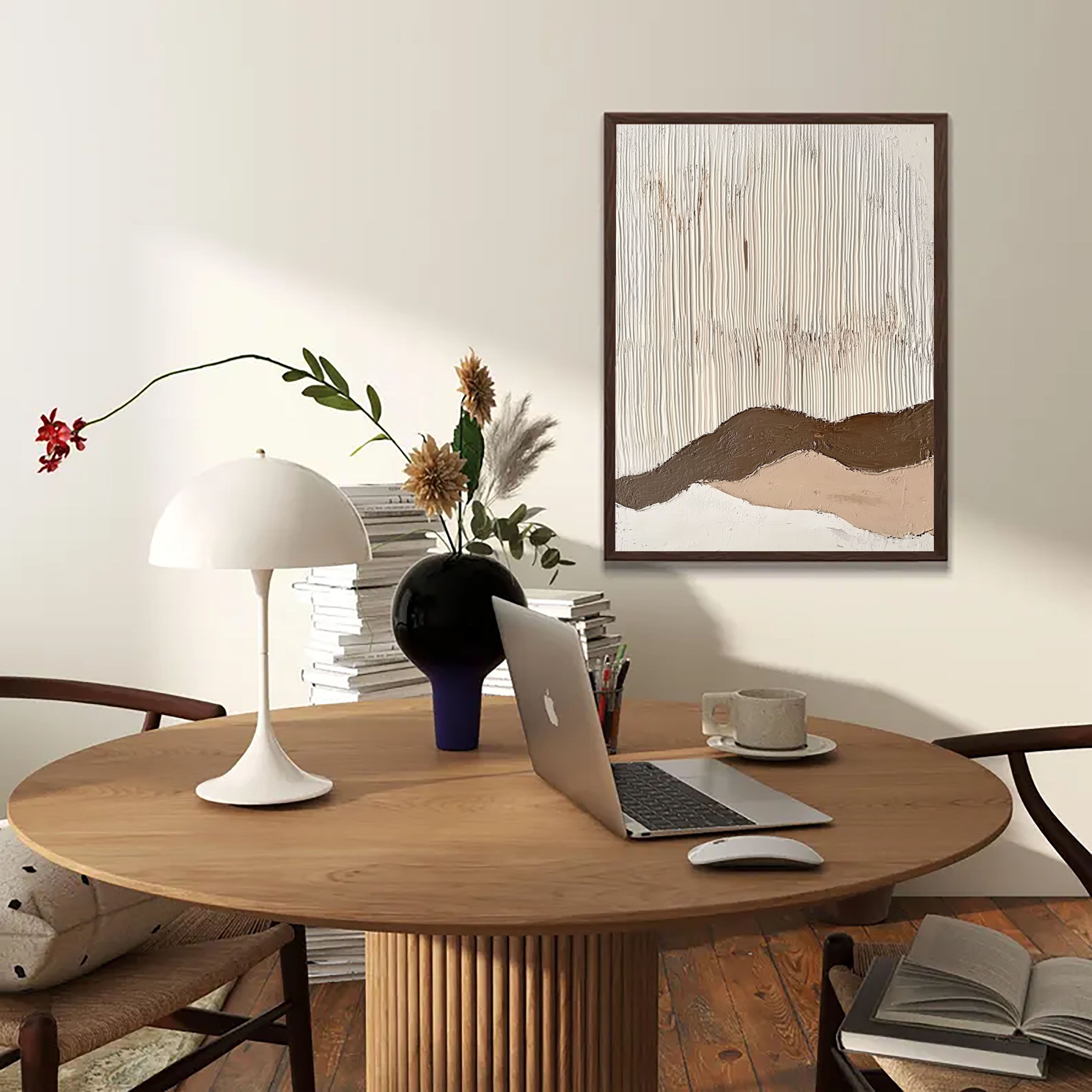 Textured Linear Peaks | Earth Tones