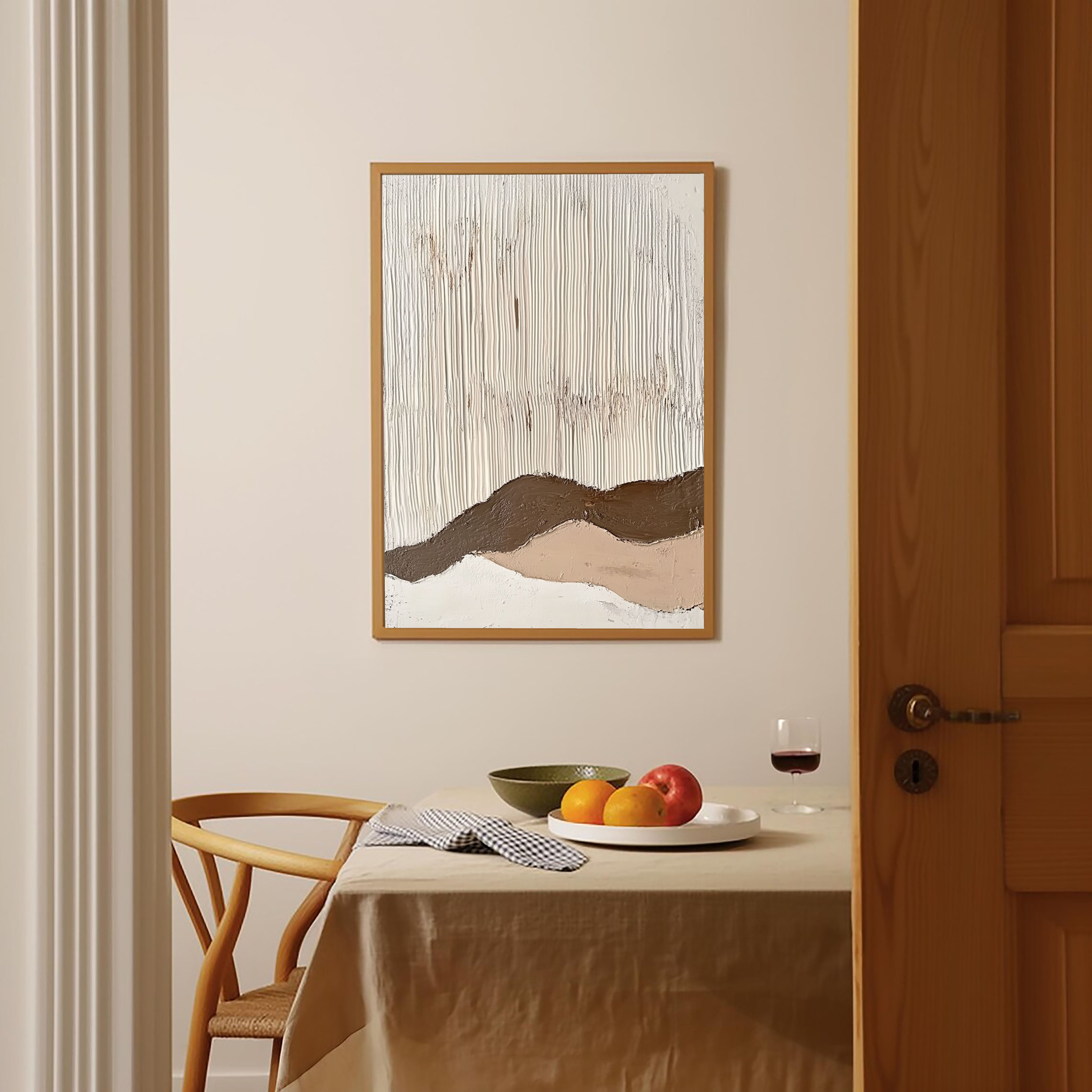 Textured Linear Peaks | Earth Tones
