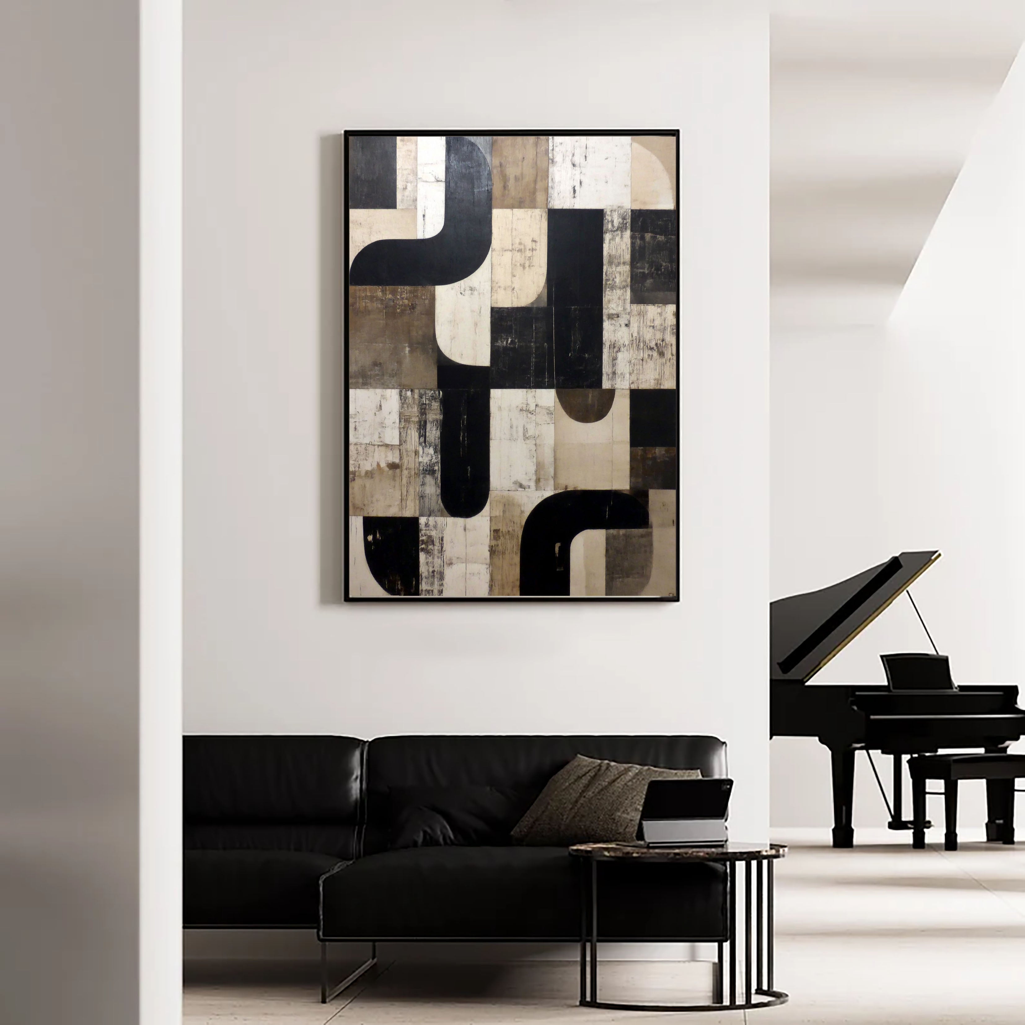 Textured Geometric Chic | Neutral Curve