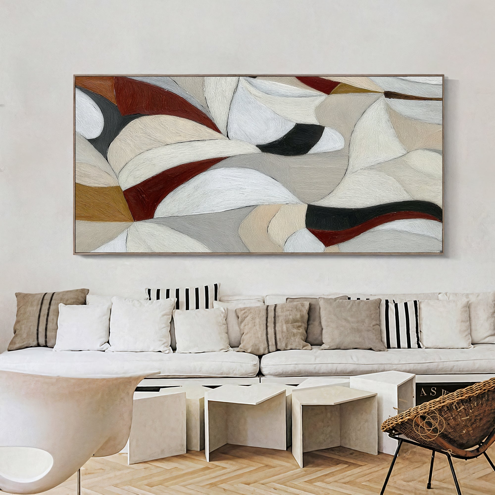 Textured Geometric Opulence | Neutral Rhythm