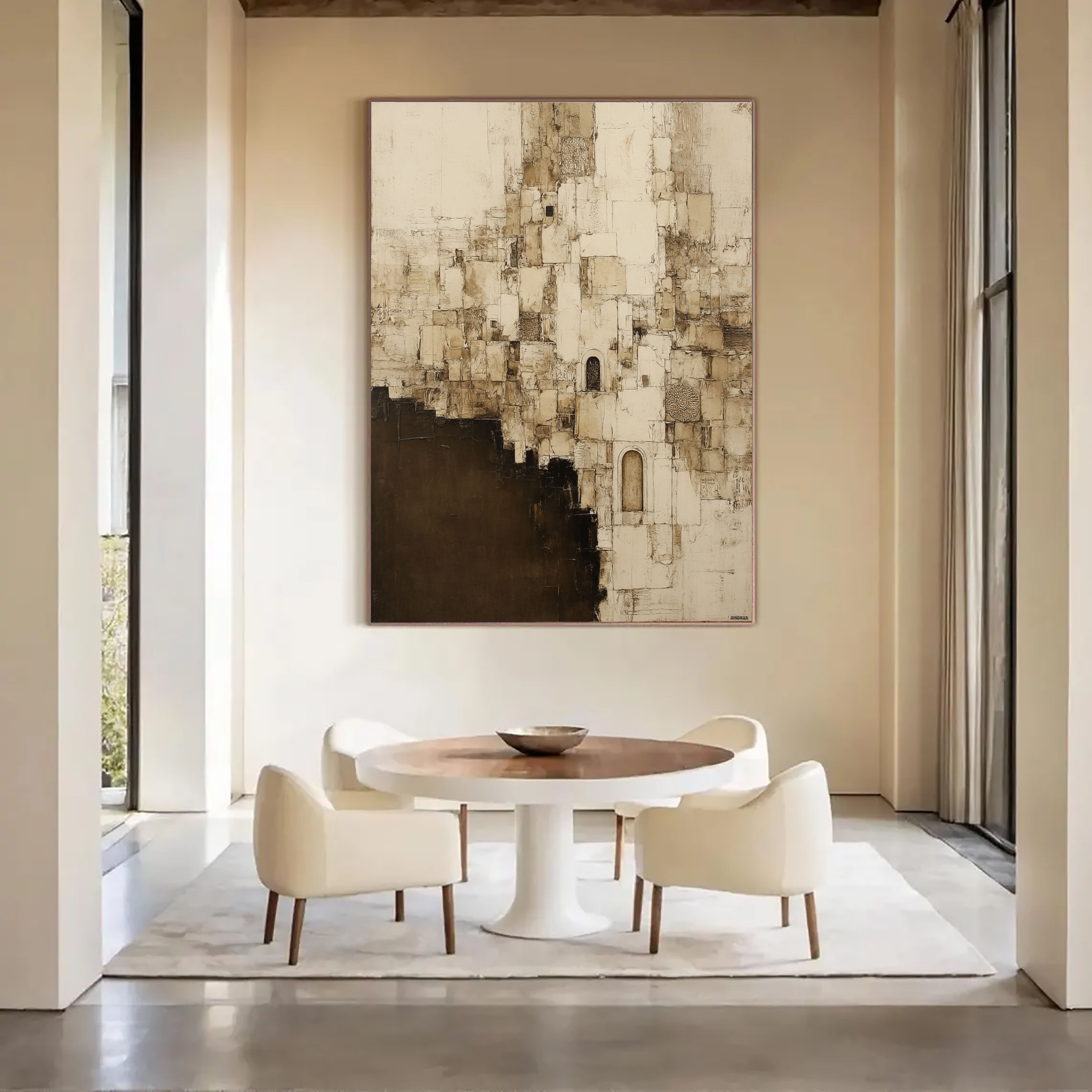 Textured Ancient Facades | Ivory Umber