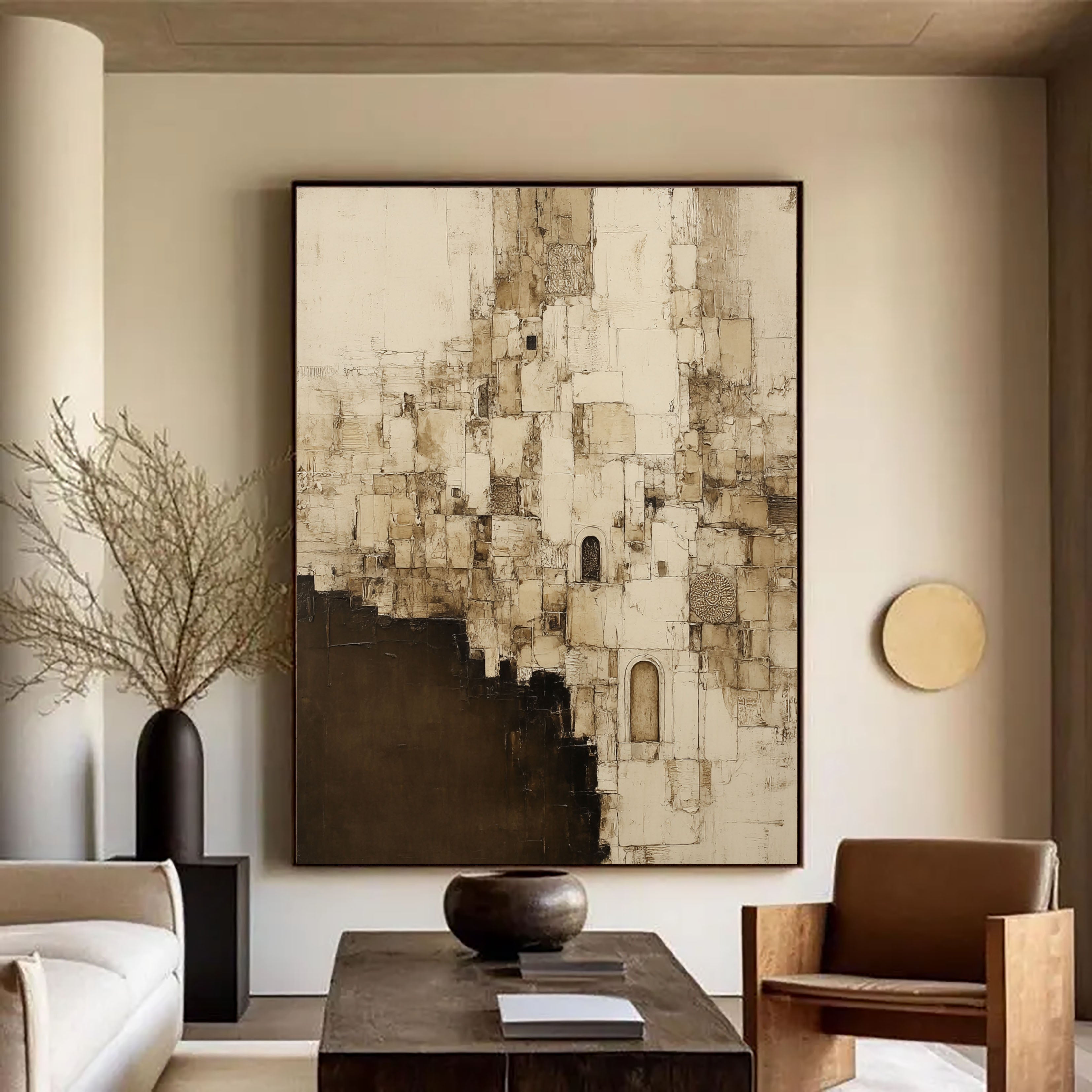 Textured Ancient Facades | Ivory Umber