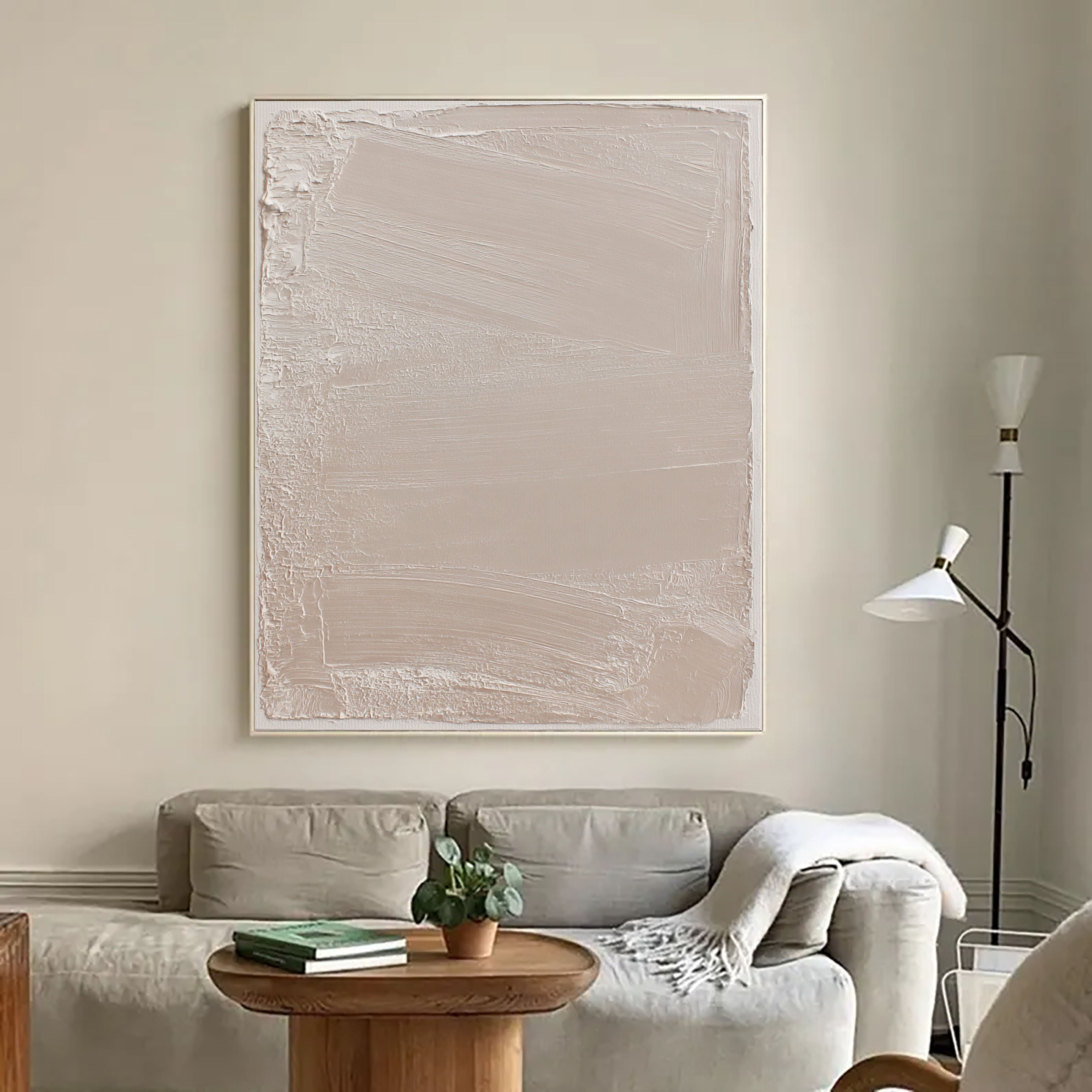 Textured Neutral Elegance | Pale Beige