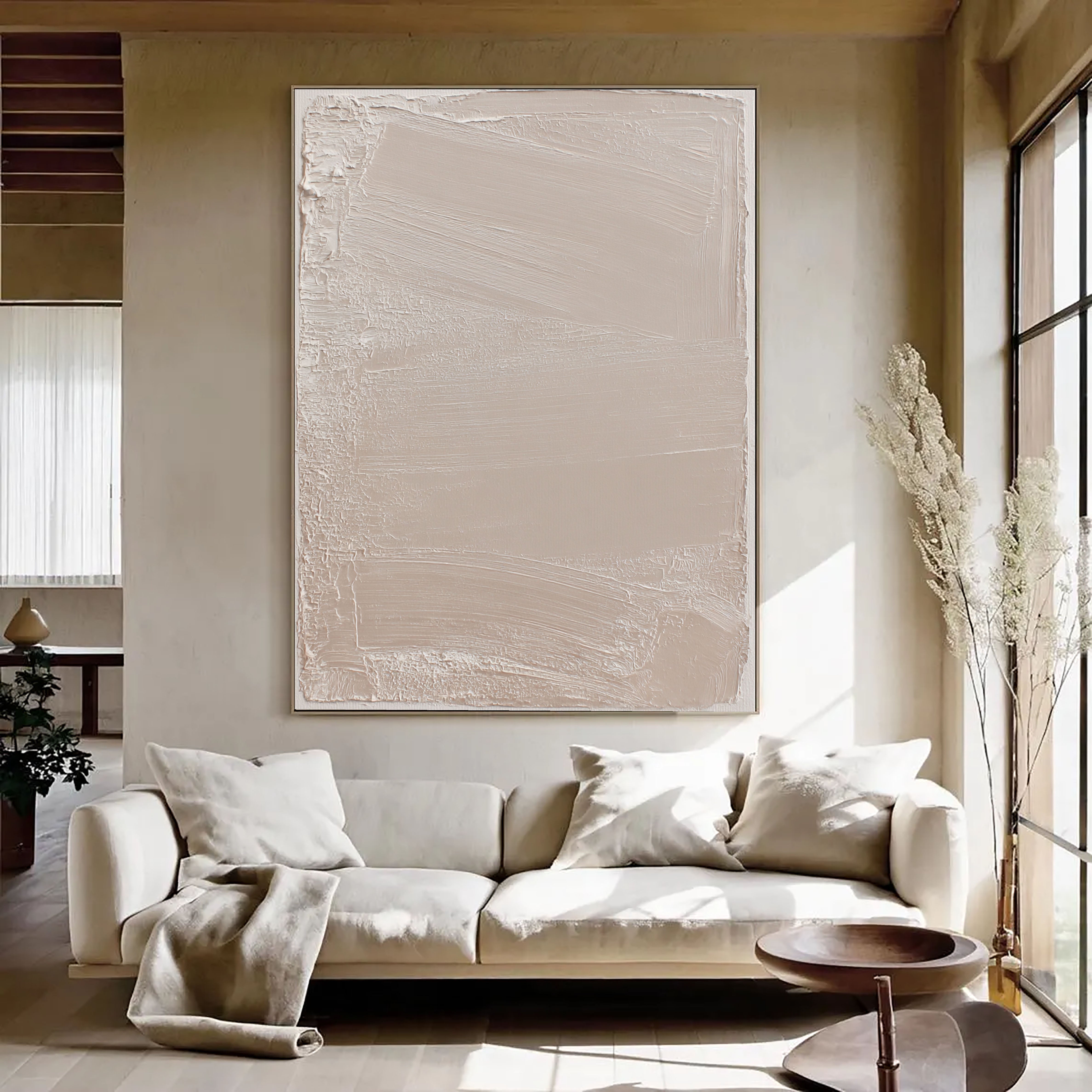 Textured Neutral Elegance | Pale Beige