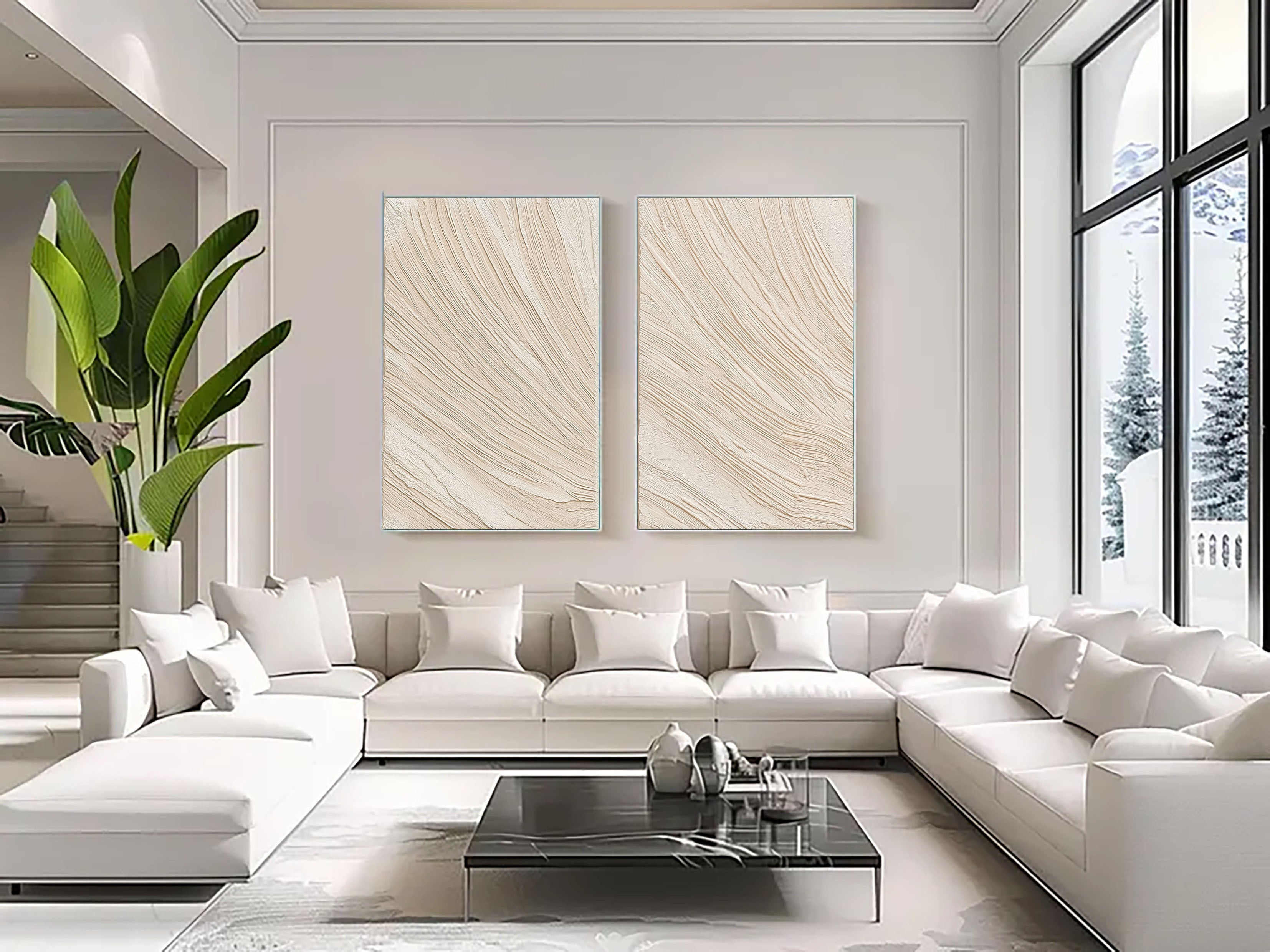Textured Sandstone Waves | Gentle Ripples