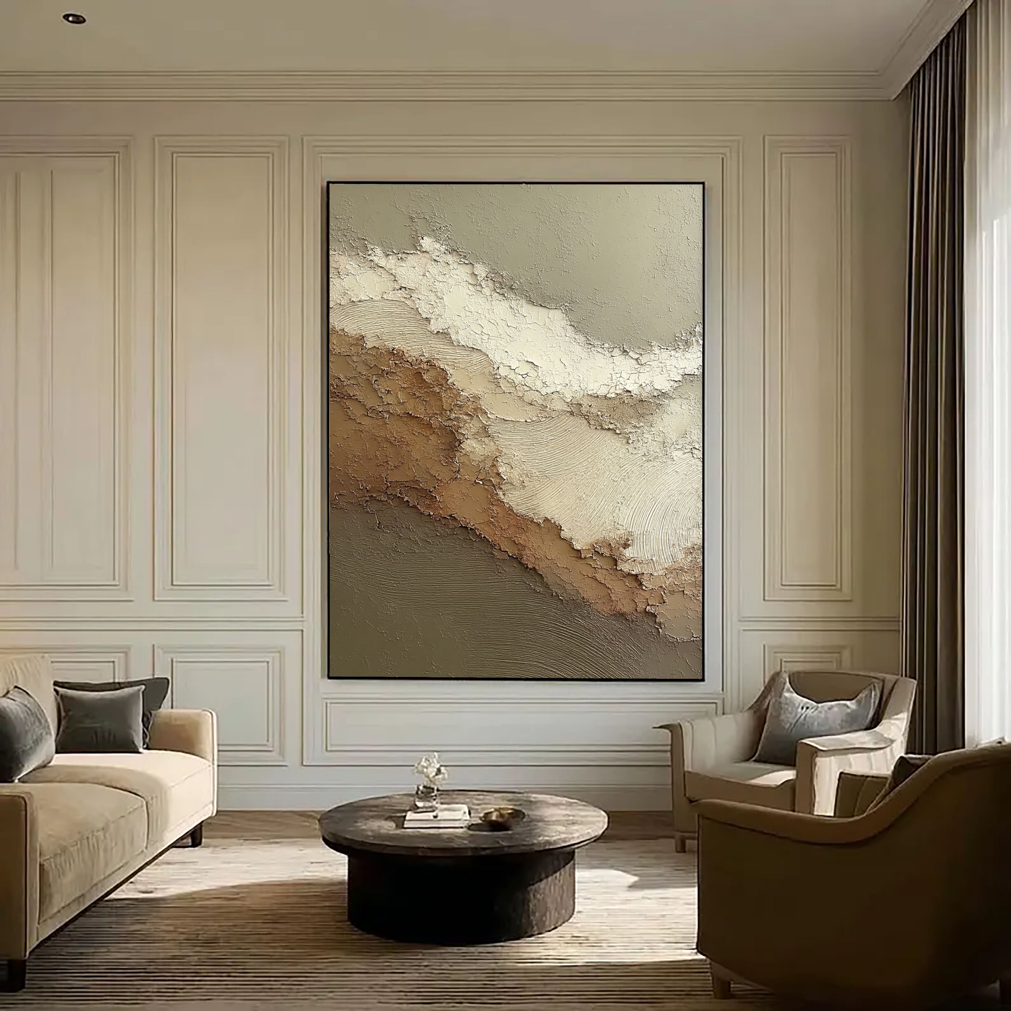 Textured Crackled Layers | Neutral Hues