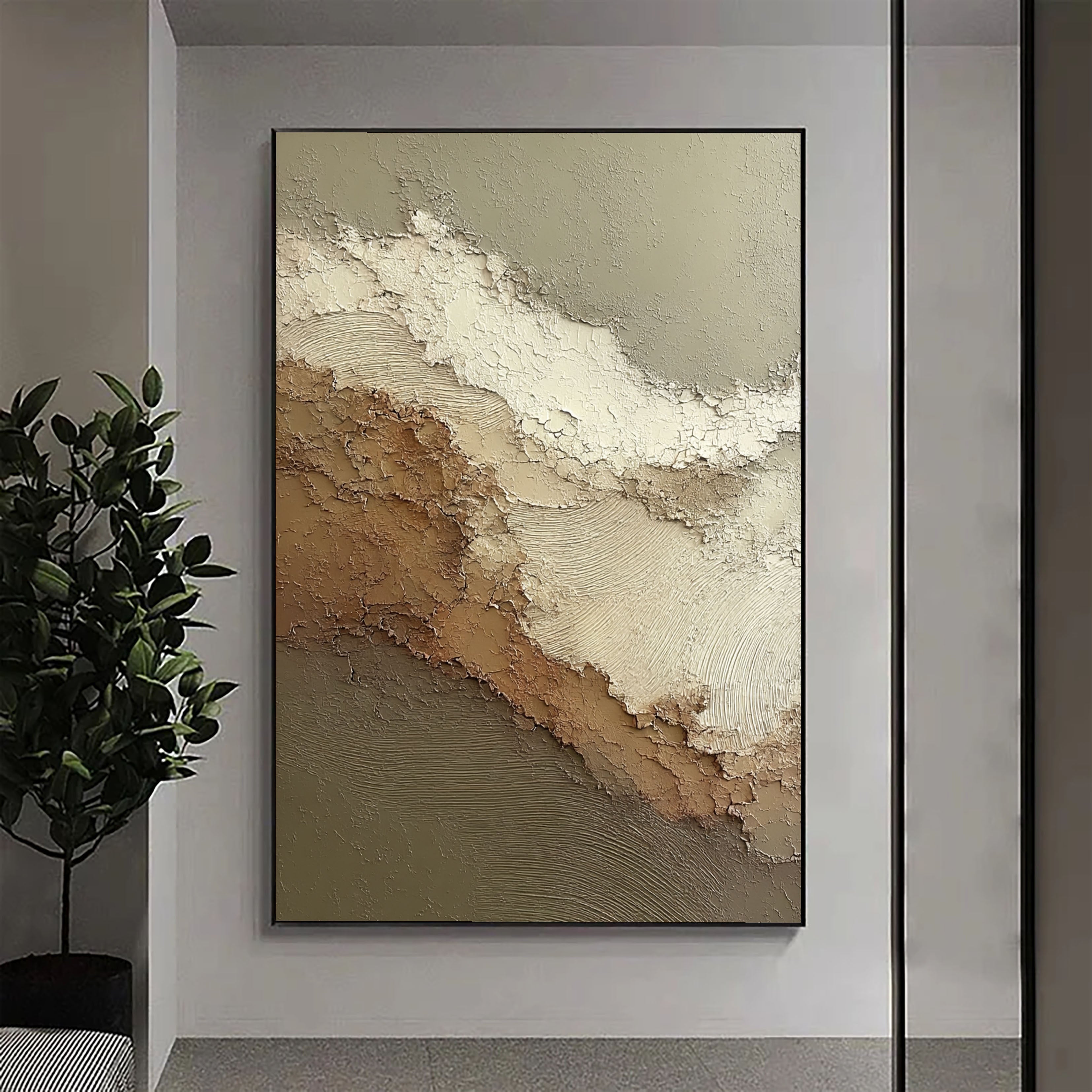 Textured Crackled Layers | Neutral Hues