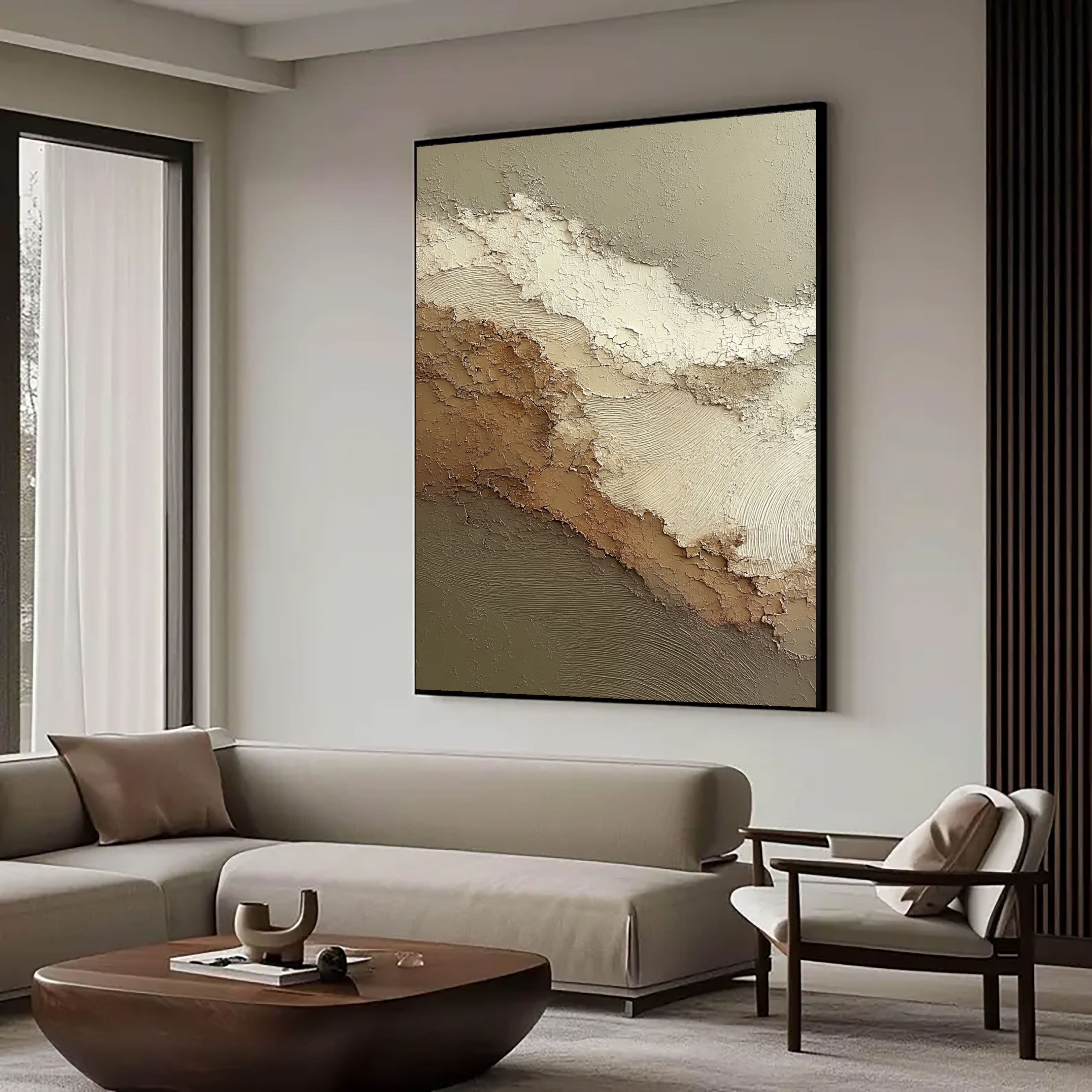 Textured Crackled Layers | Neutral Hues