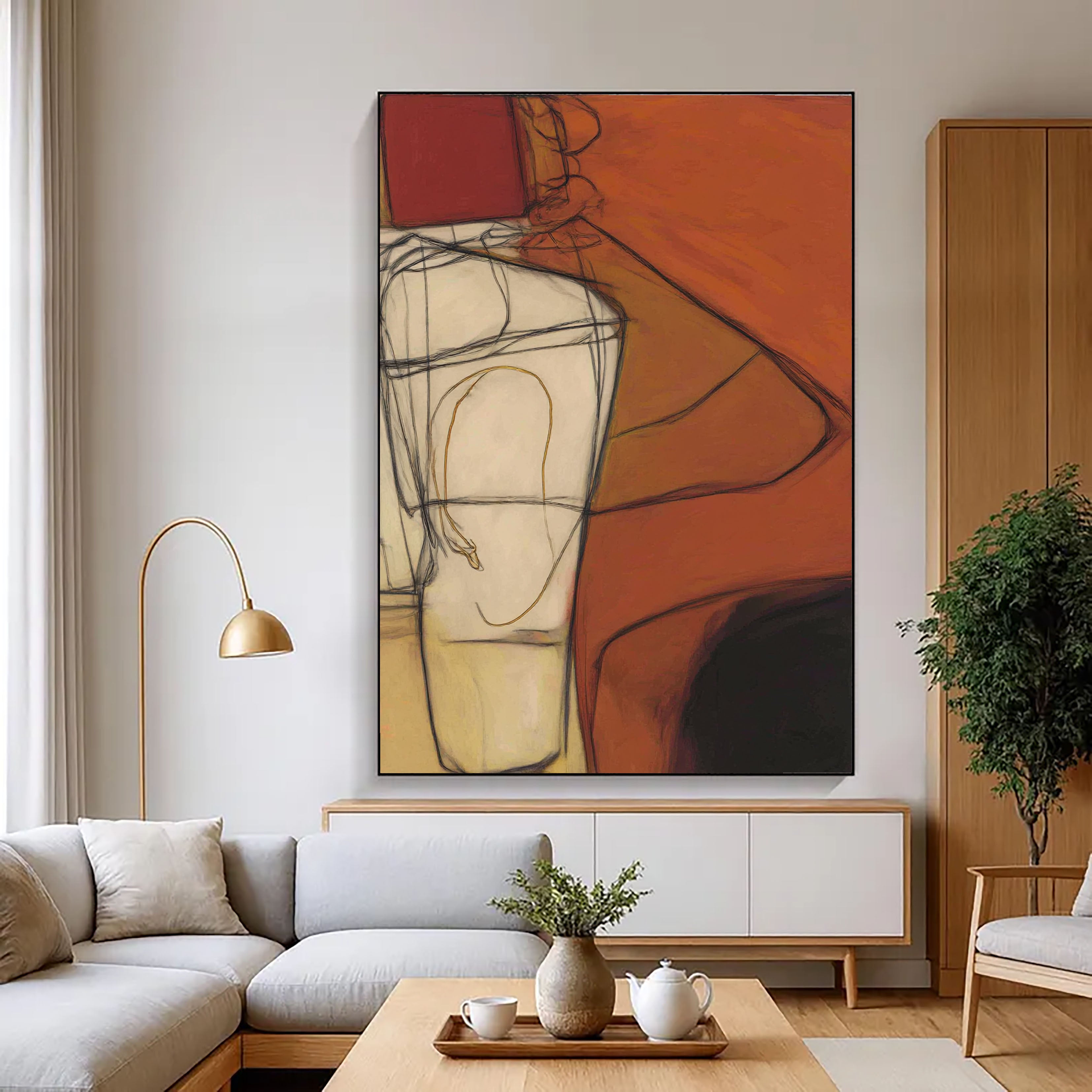 Textured Contour Lines | Amber Noir