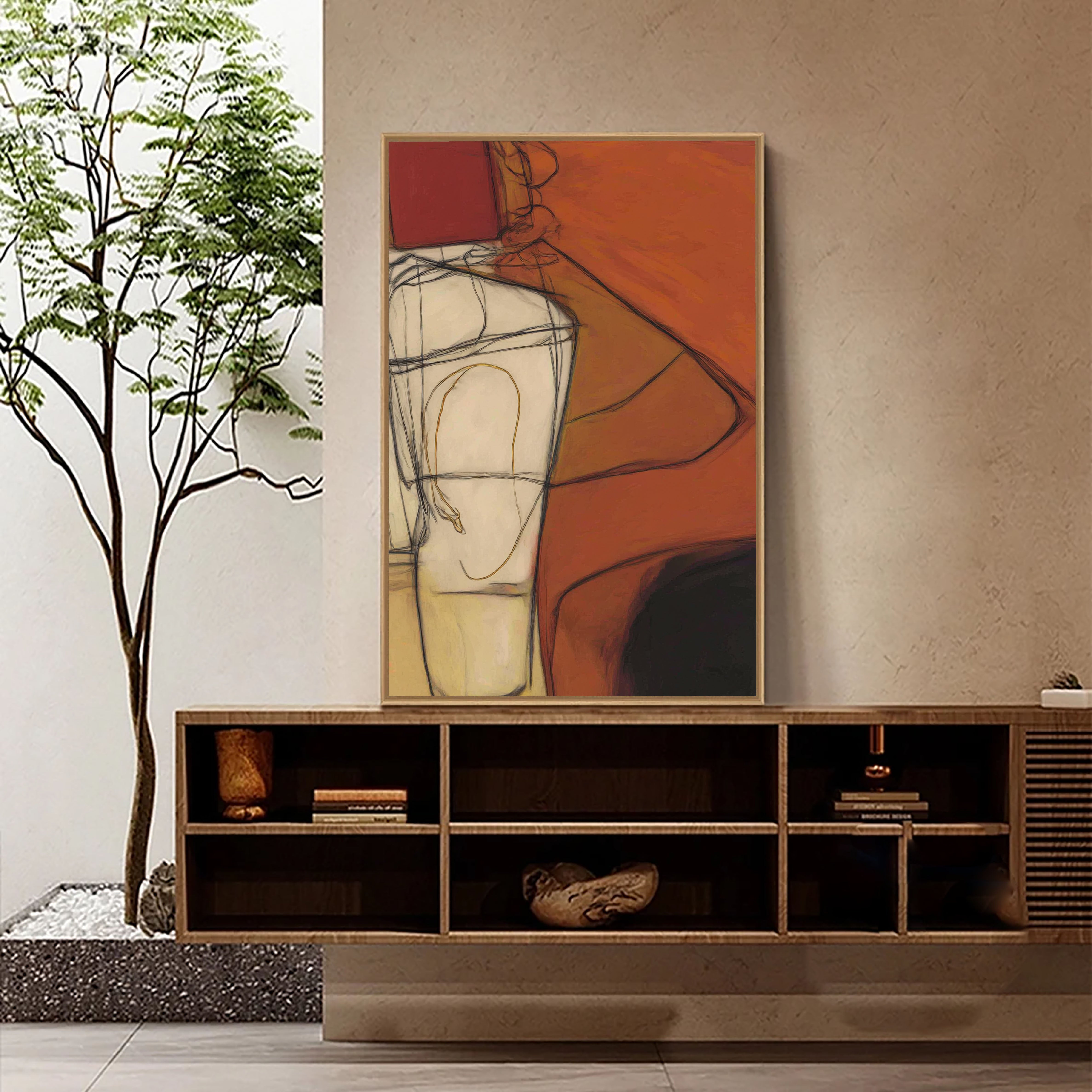 Textured Contour Lines | Amber Noir