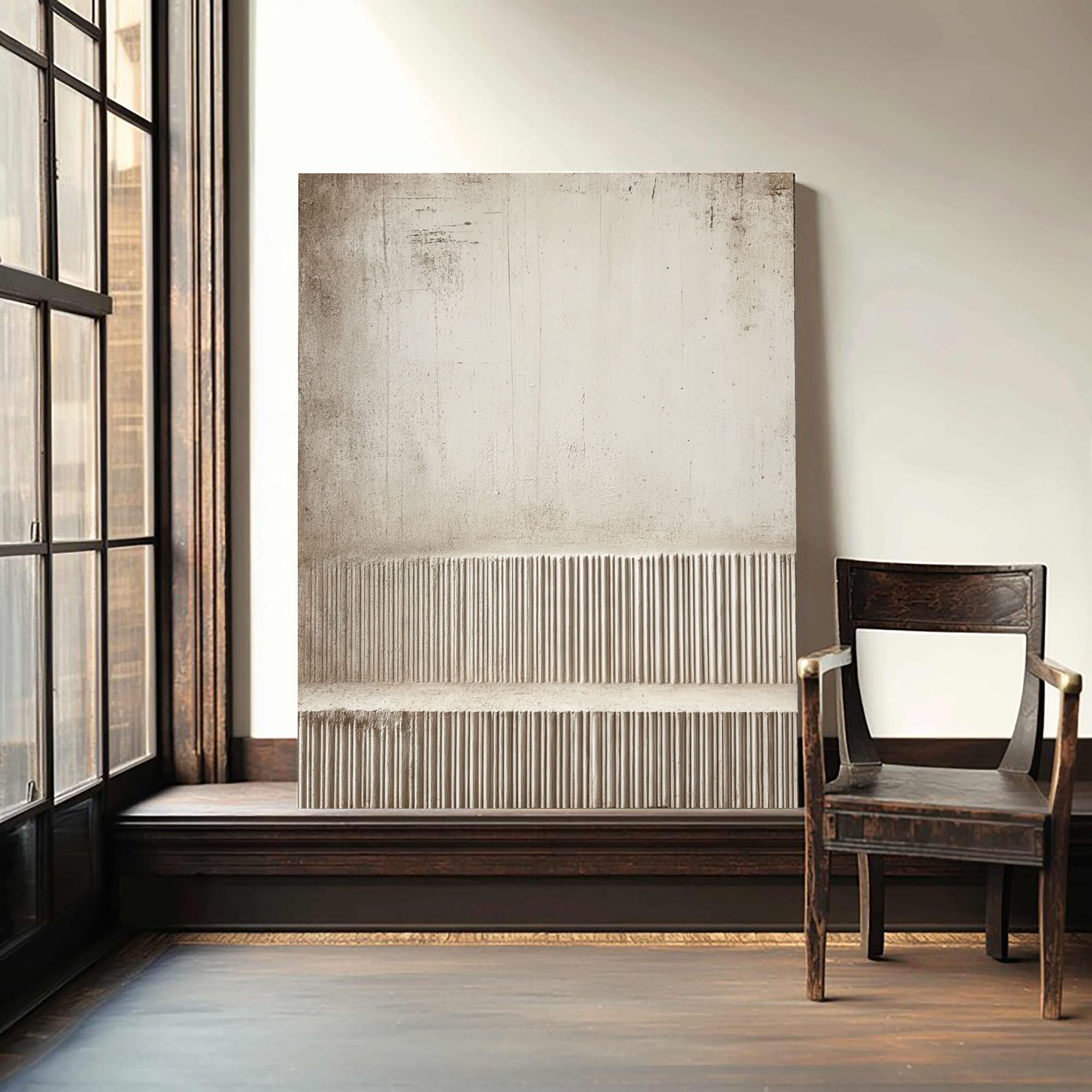 Textured Minimalist Elegance | Neutral Lines