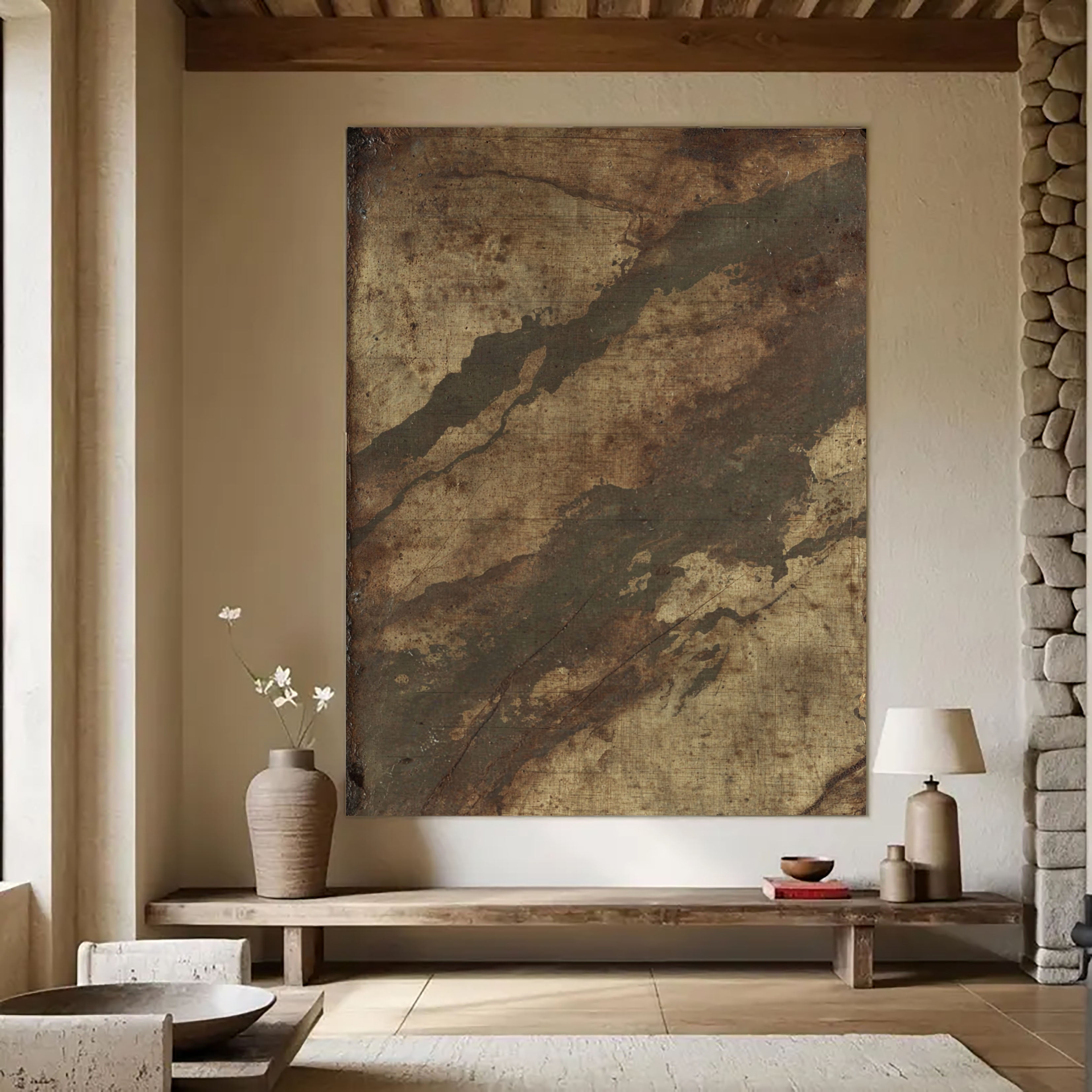 Textured Aged Patina | Bronze Sage