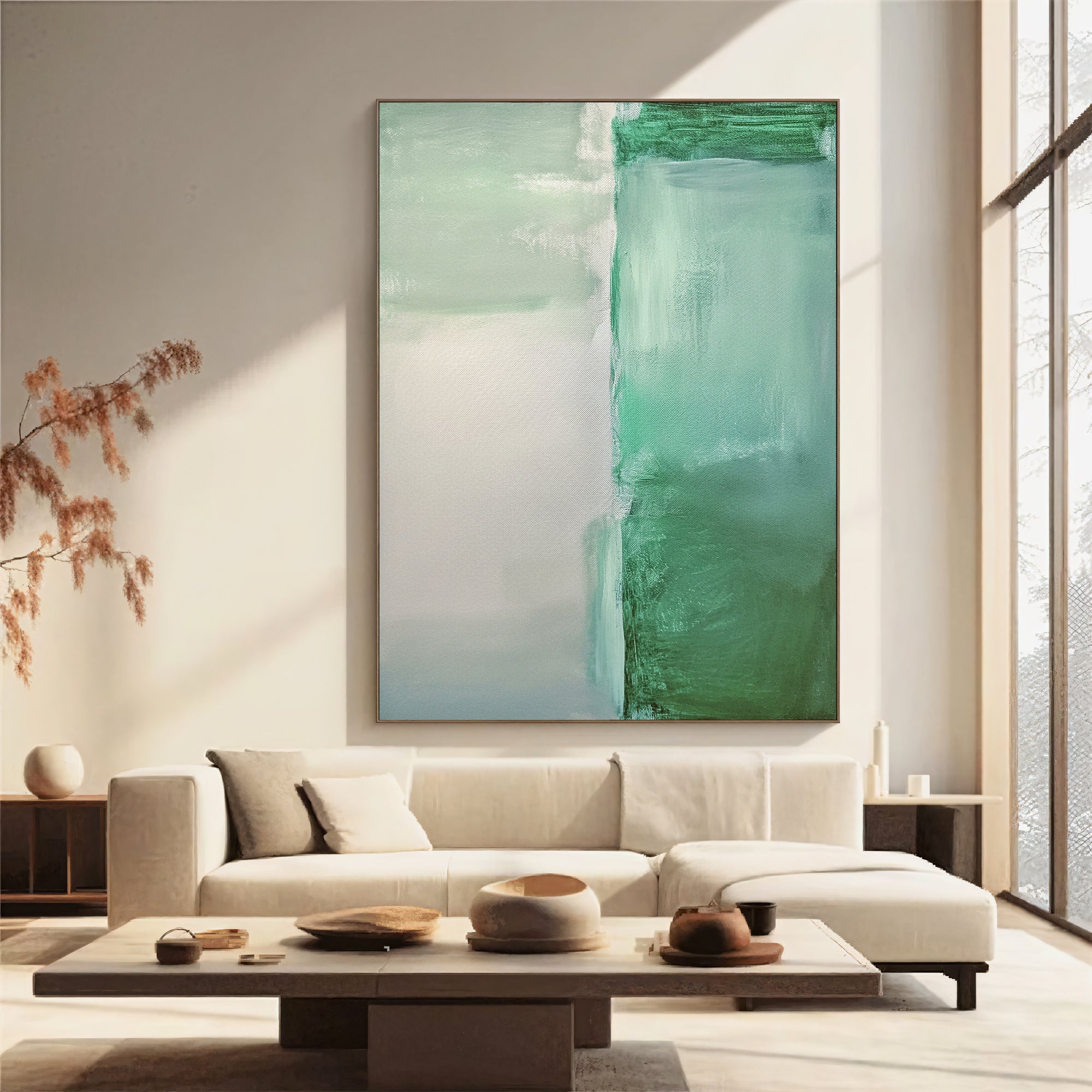 Textured Green Harmony | Mint Tones