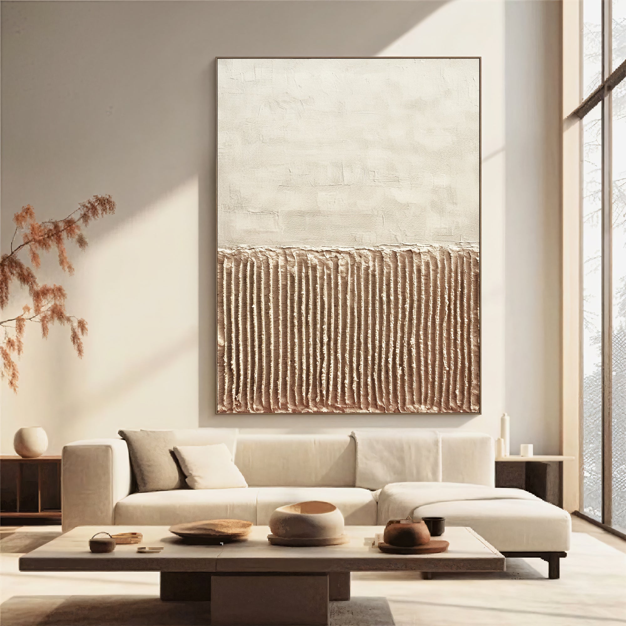 Textured Gold Elegance | Beige Accents