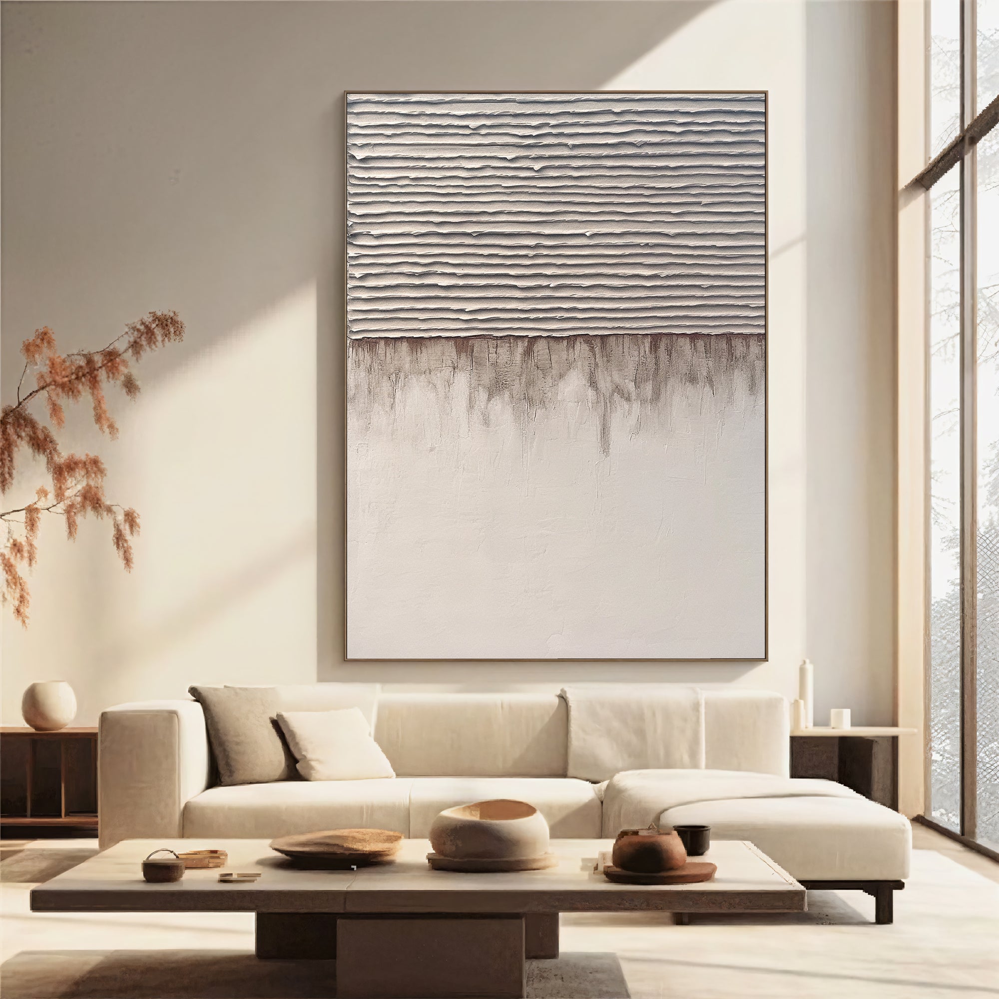 Textured Beige Depth | Taupe Hues