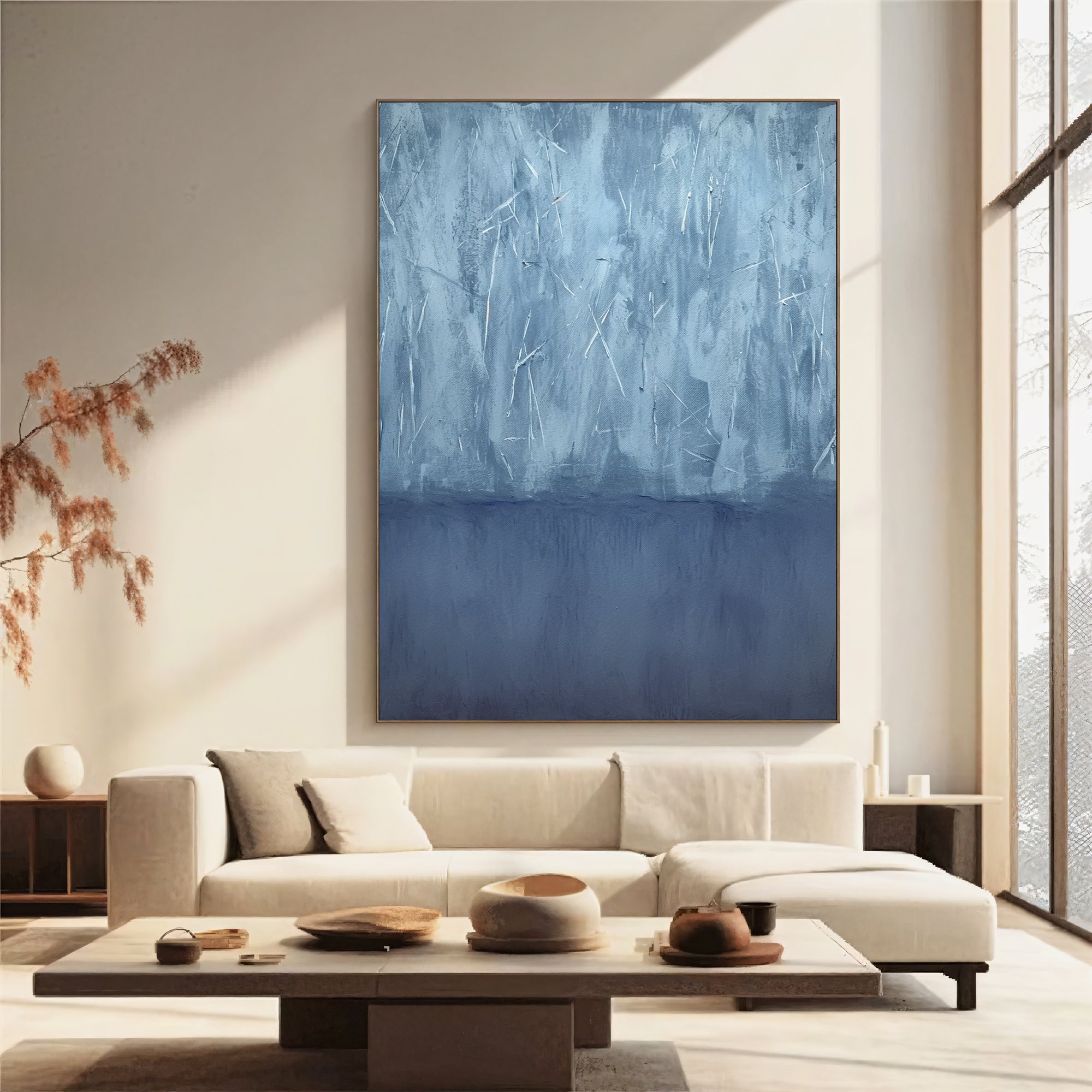 Textured Blue Calmness | Sky Hues