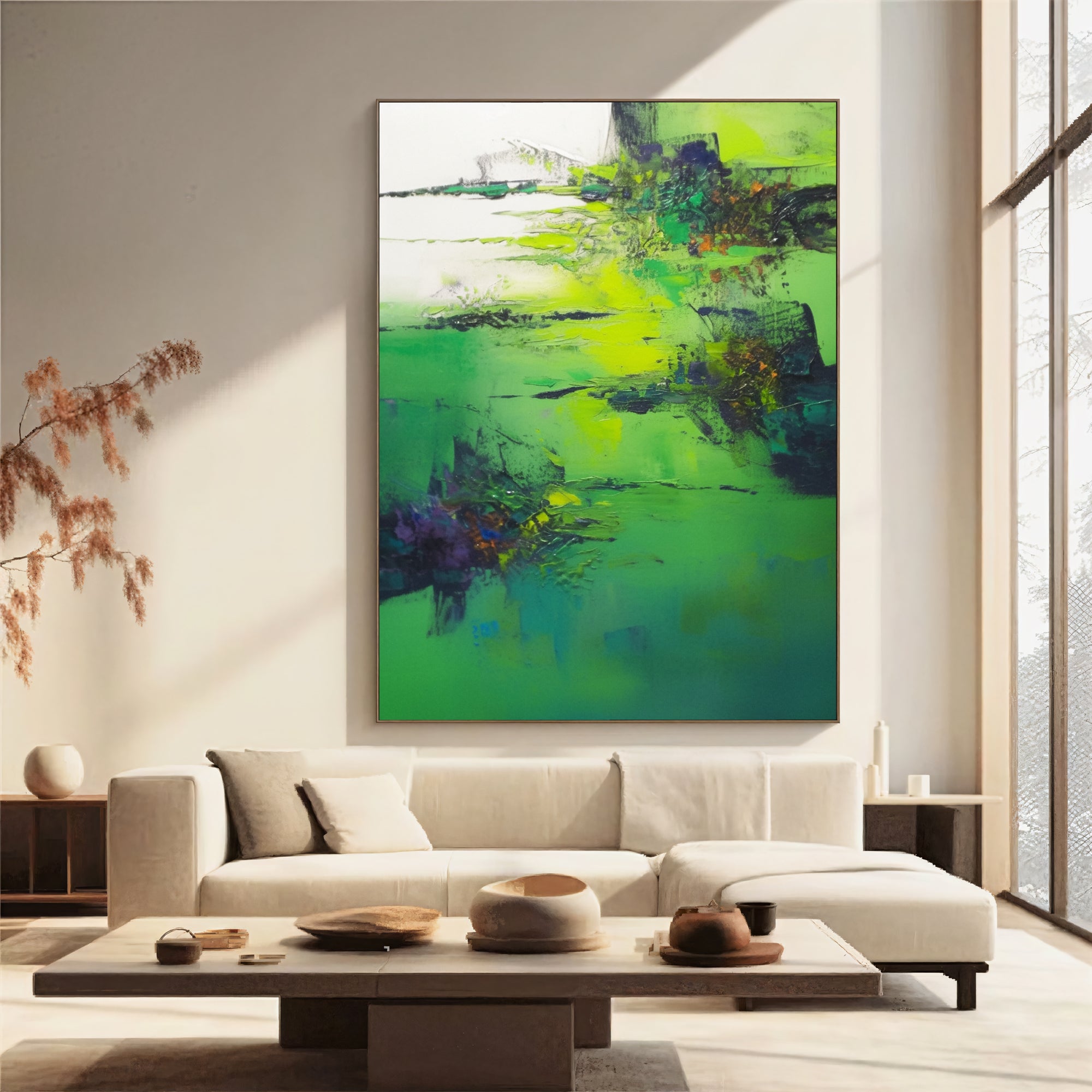 Textured Viridian Opulence | Green Citrine