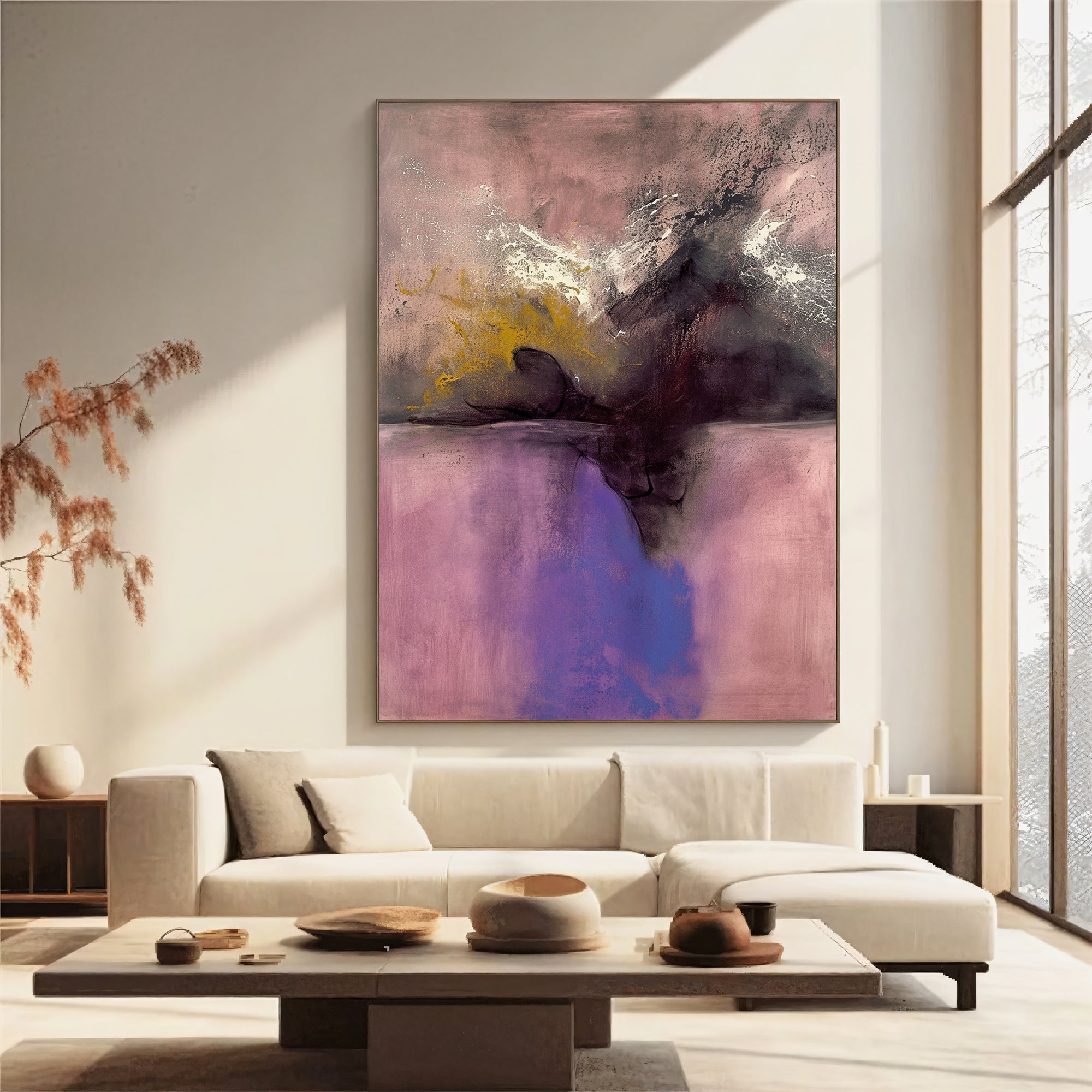 Textured Rose Opulence | Pink Purple