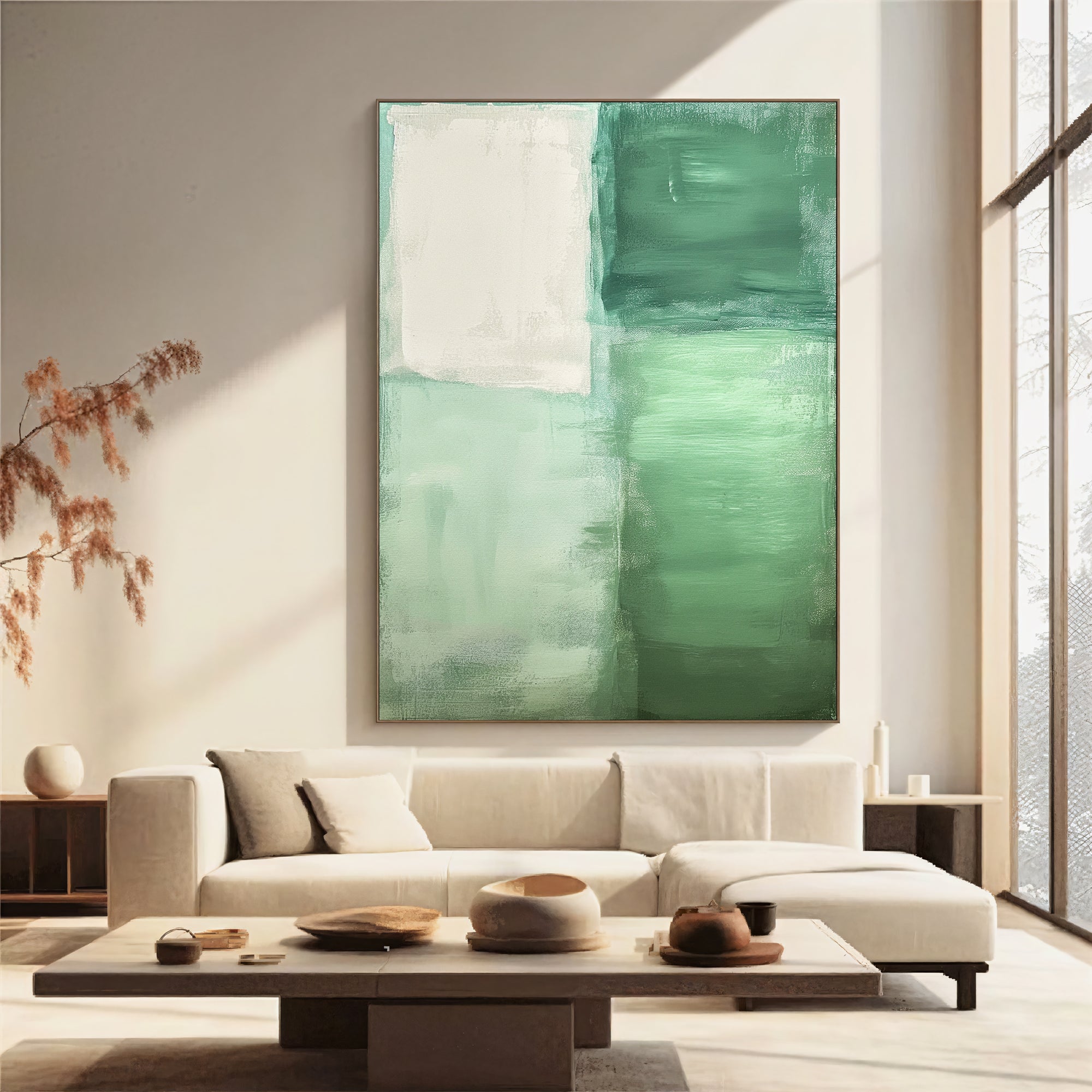 Textured Green Tranquility | Sage Tones