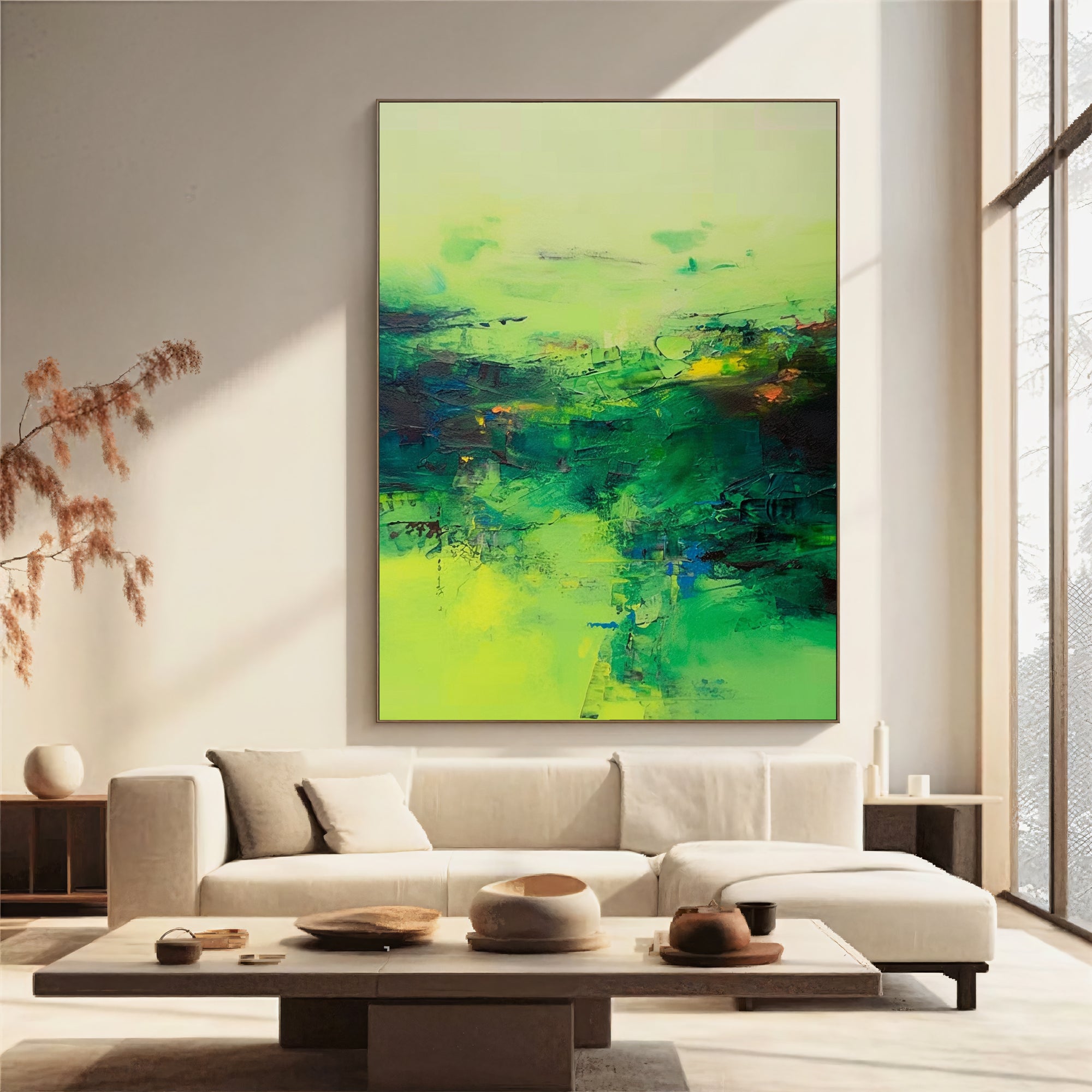 Textured Verdigris Opulence | Green Citrine