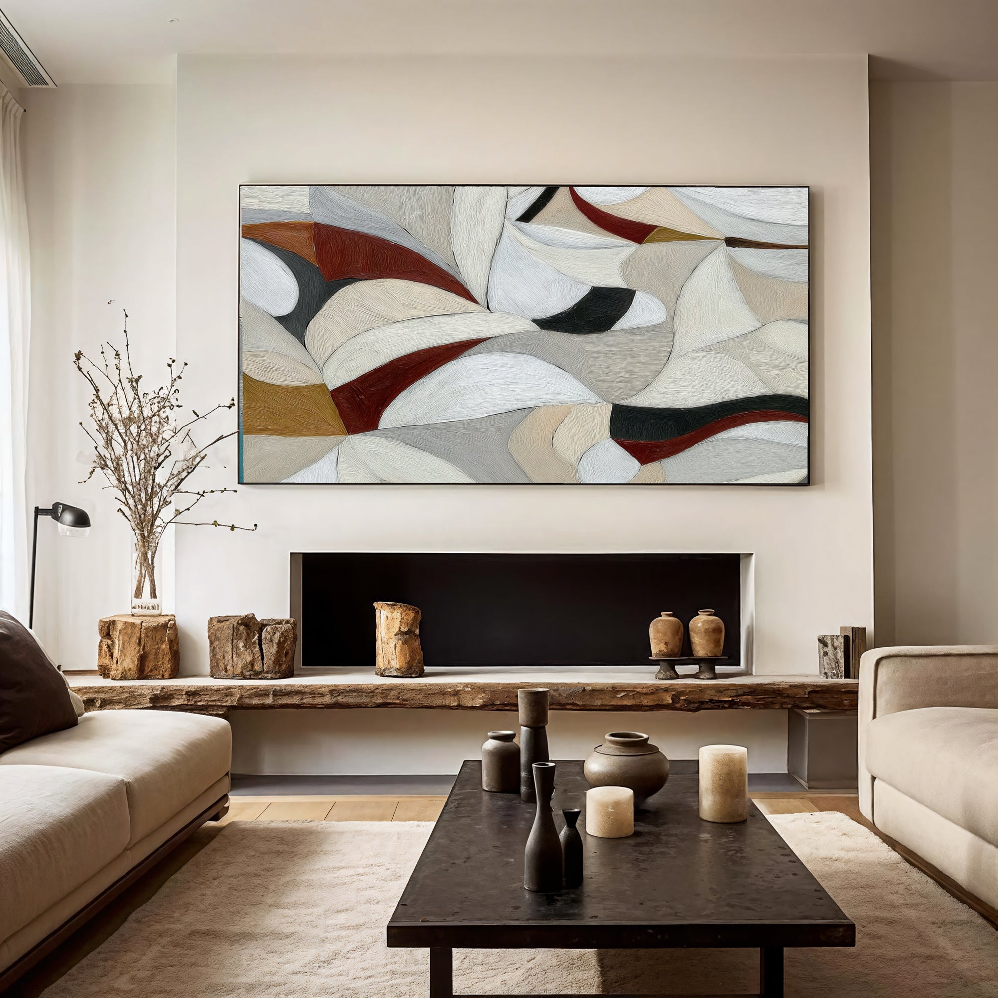 Textured Geometric Opulence | Neutral Rhythm