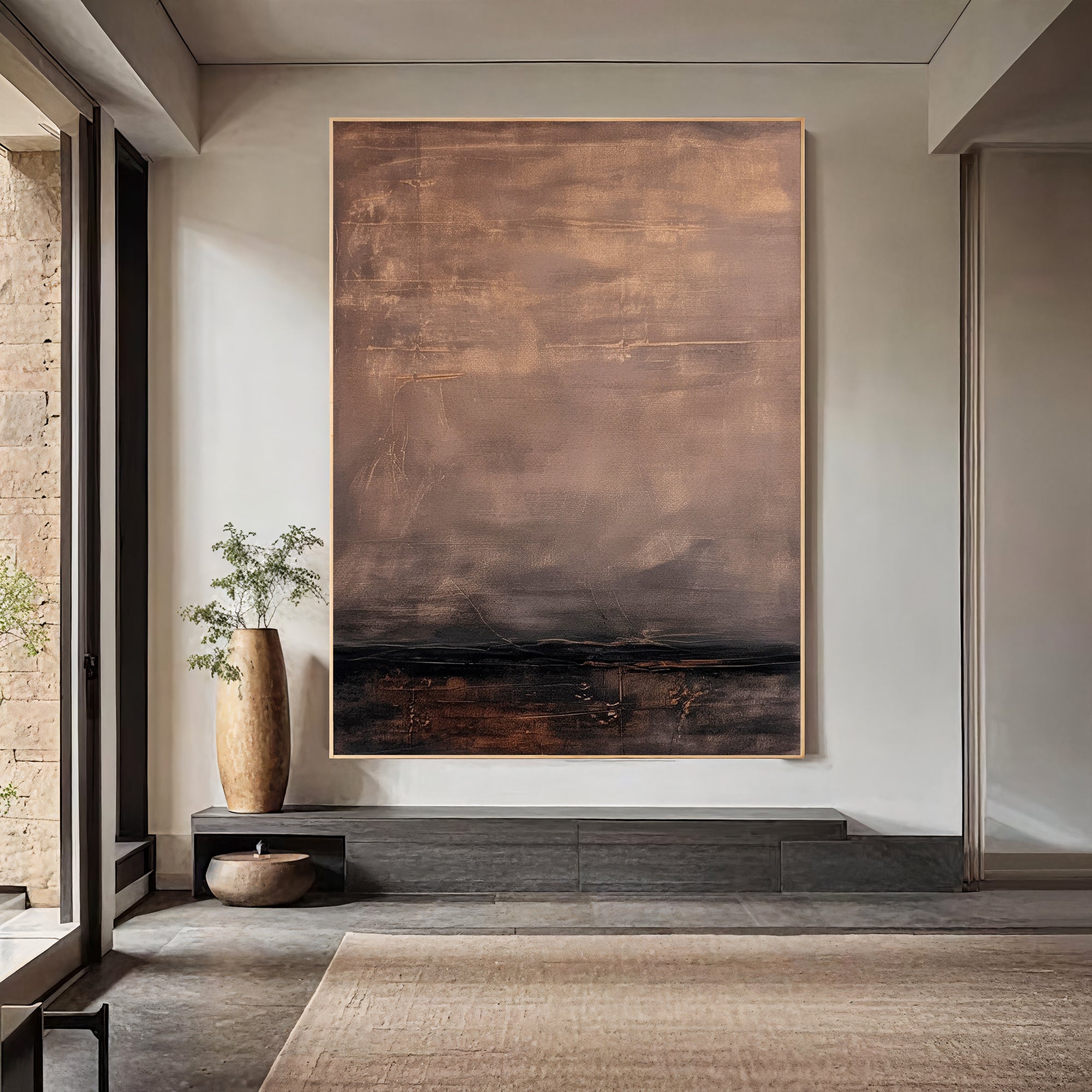 Textured Earthy Opulence | Brown Beige