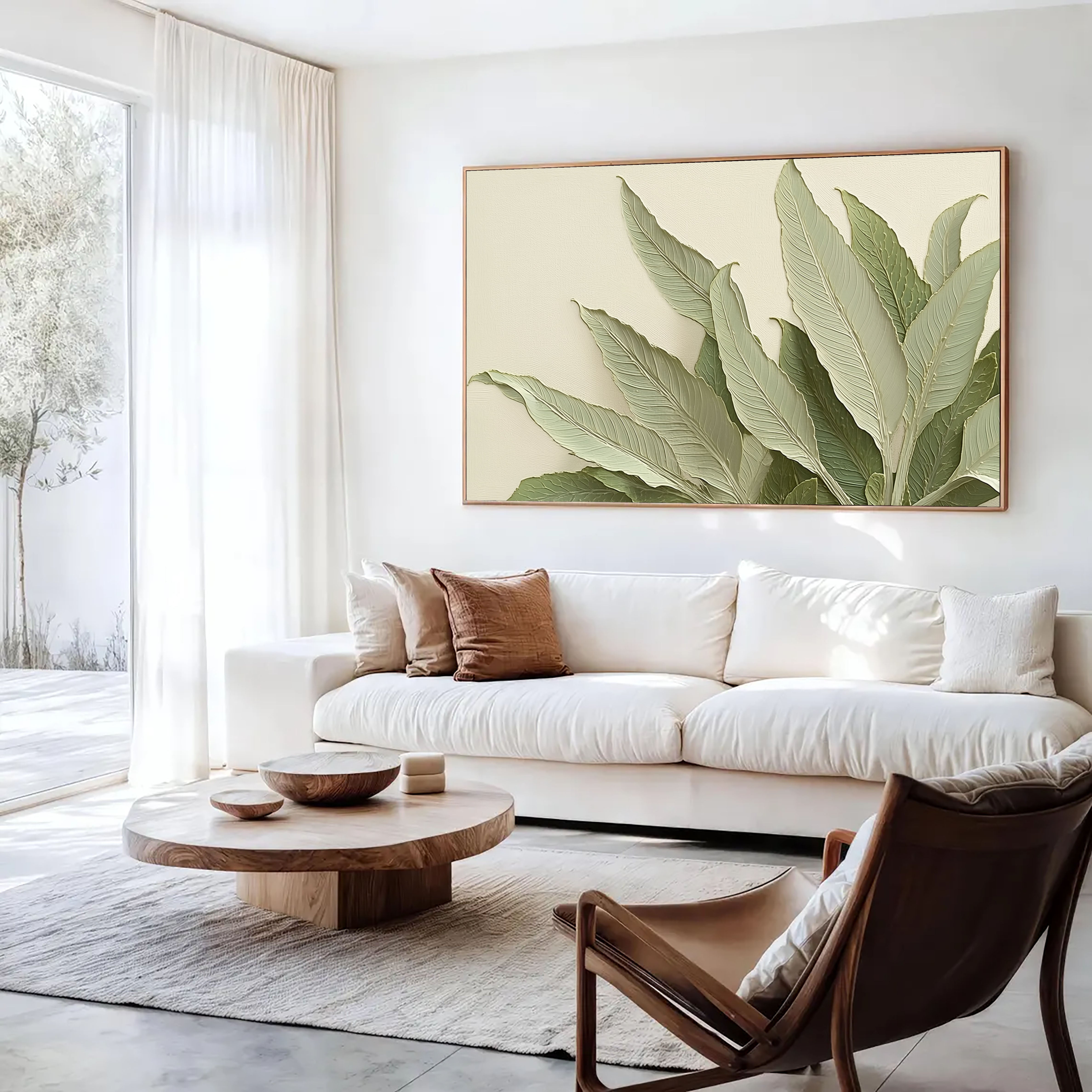 Textured Leaf Serenity | Sage Green