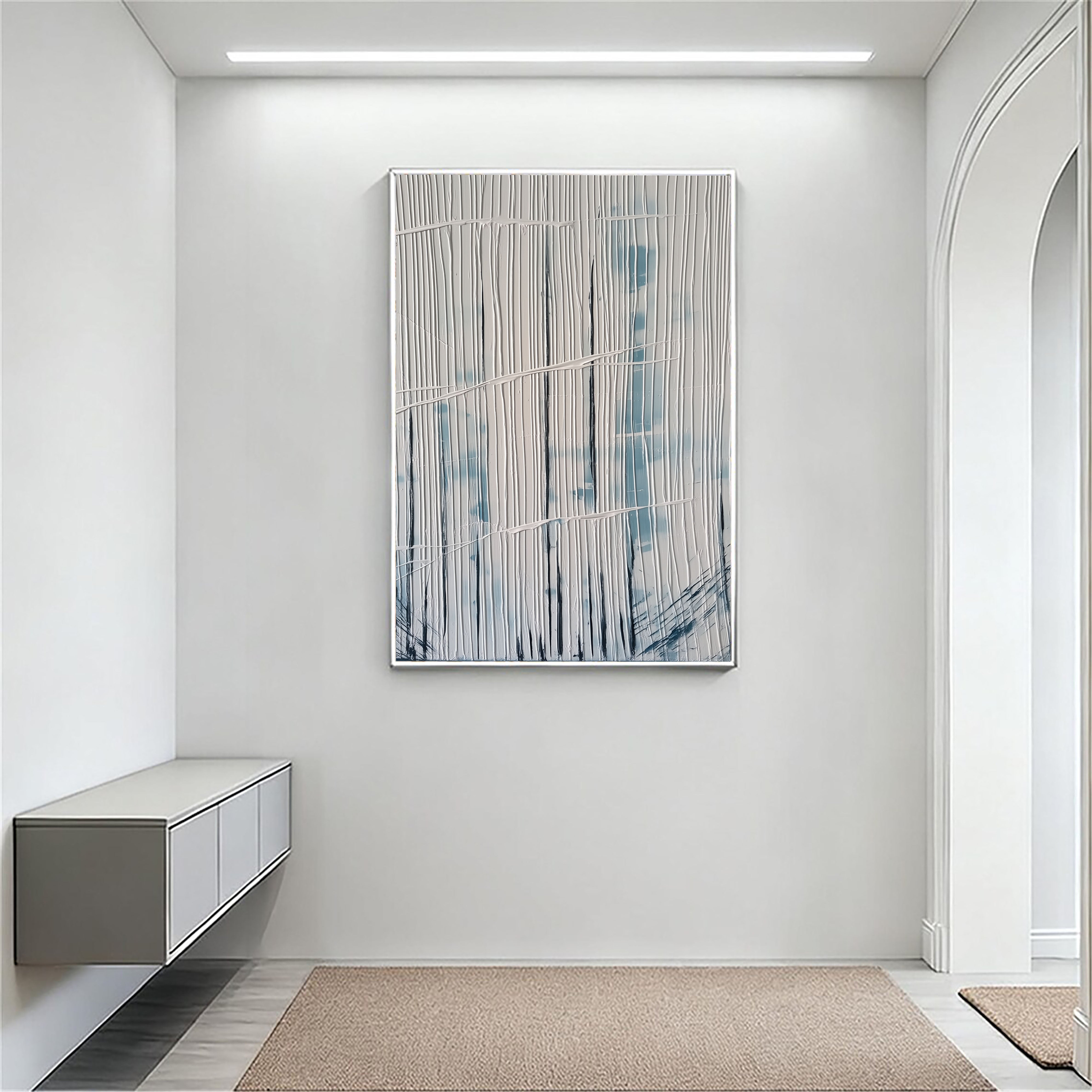Textured Linear Flow | Blue Whisper