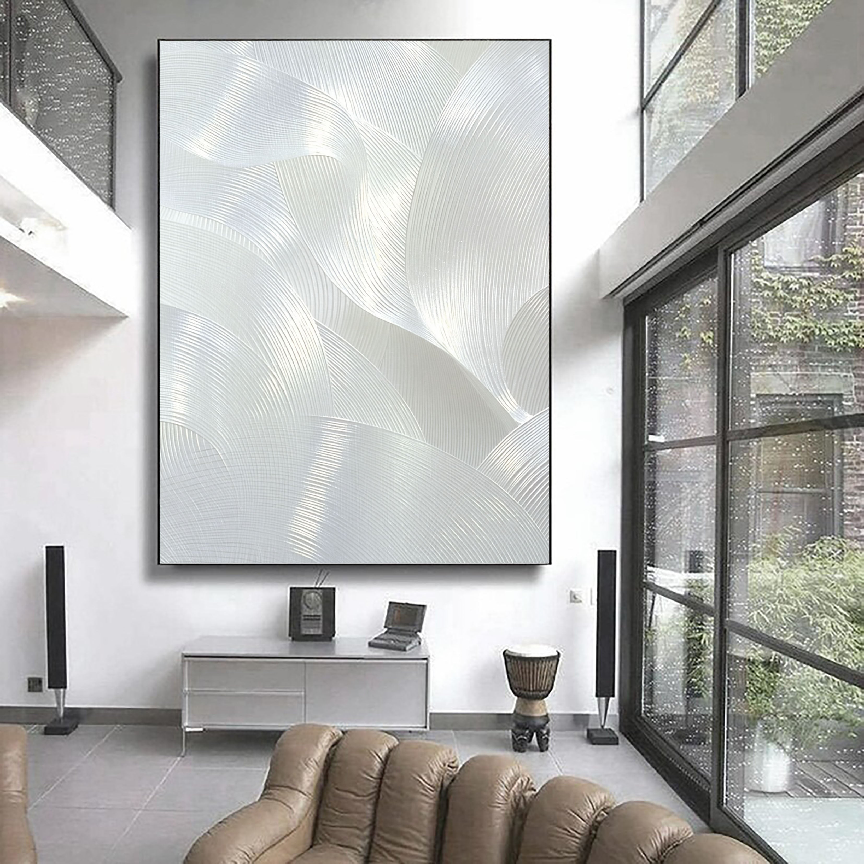 Textured Wave Serenity | Pearl Swirls