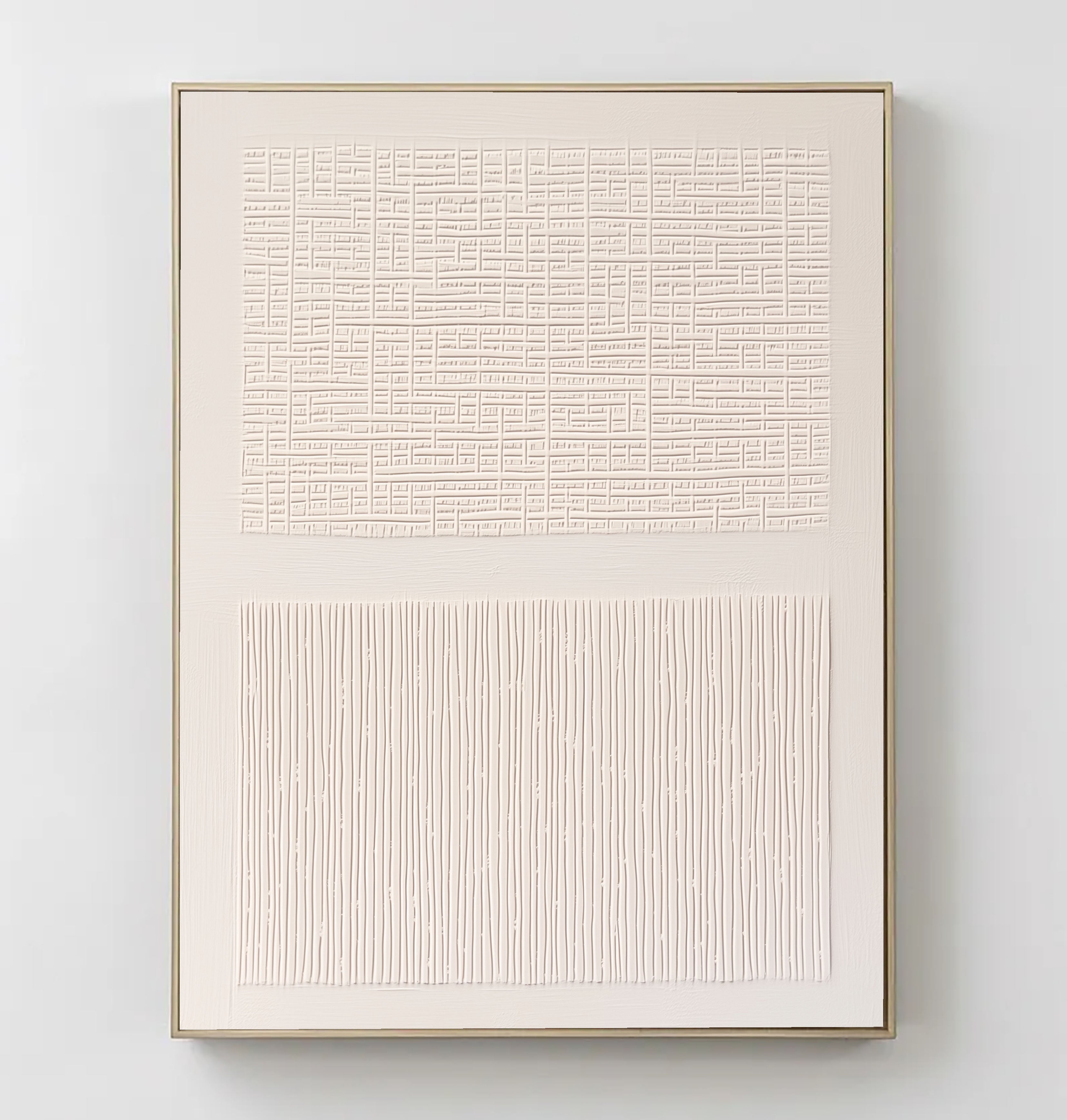 Textured Minimalist Dual | Ivory Panels