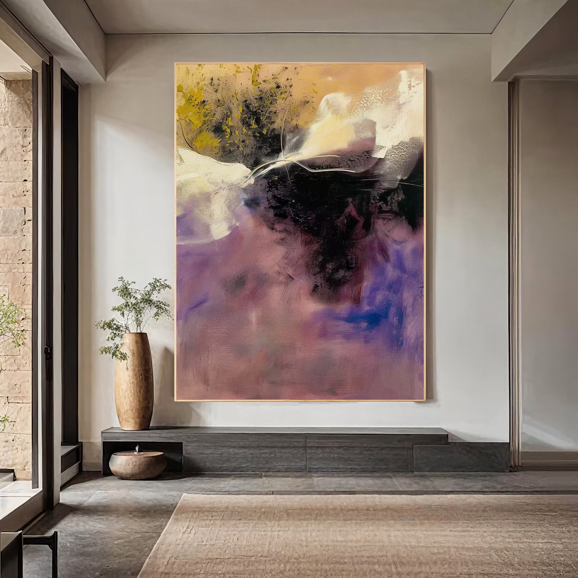 Textured Violet Dynamism | Plum Hues