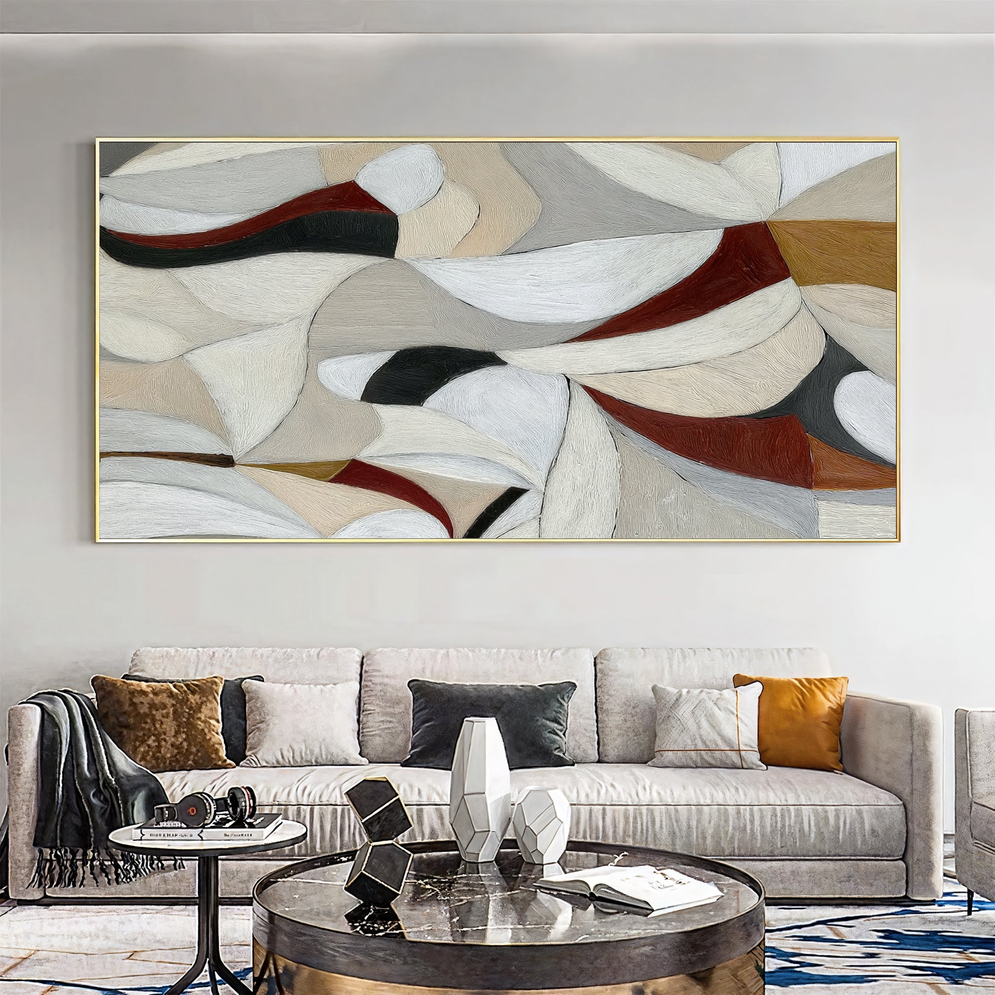 Textured Geometric Opulence | Neutral Rhythm