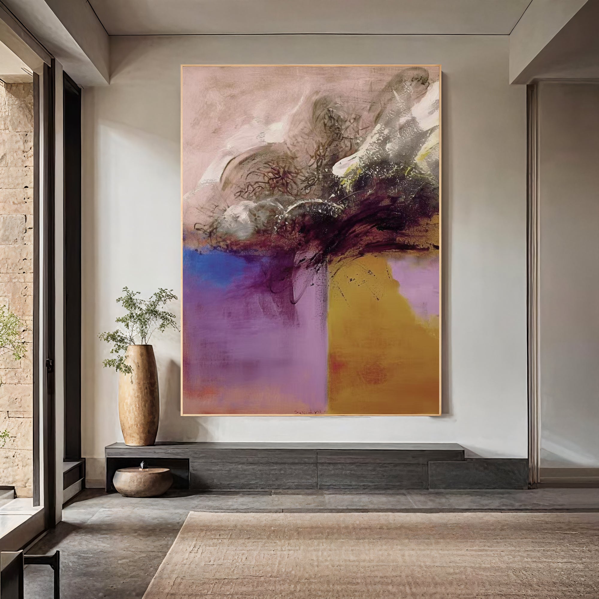 Textured Colorful Abstraction | Violet Hues