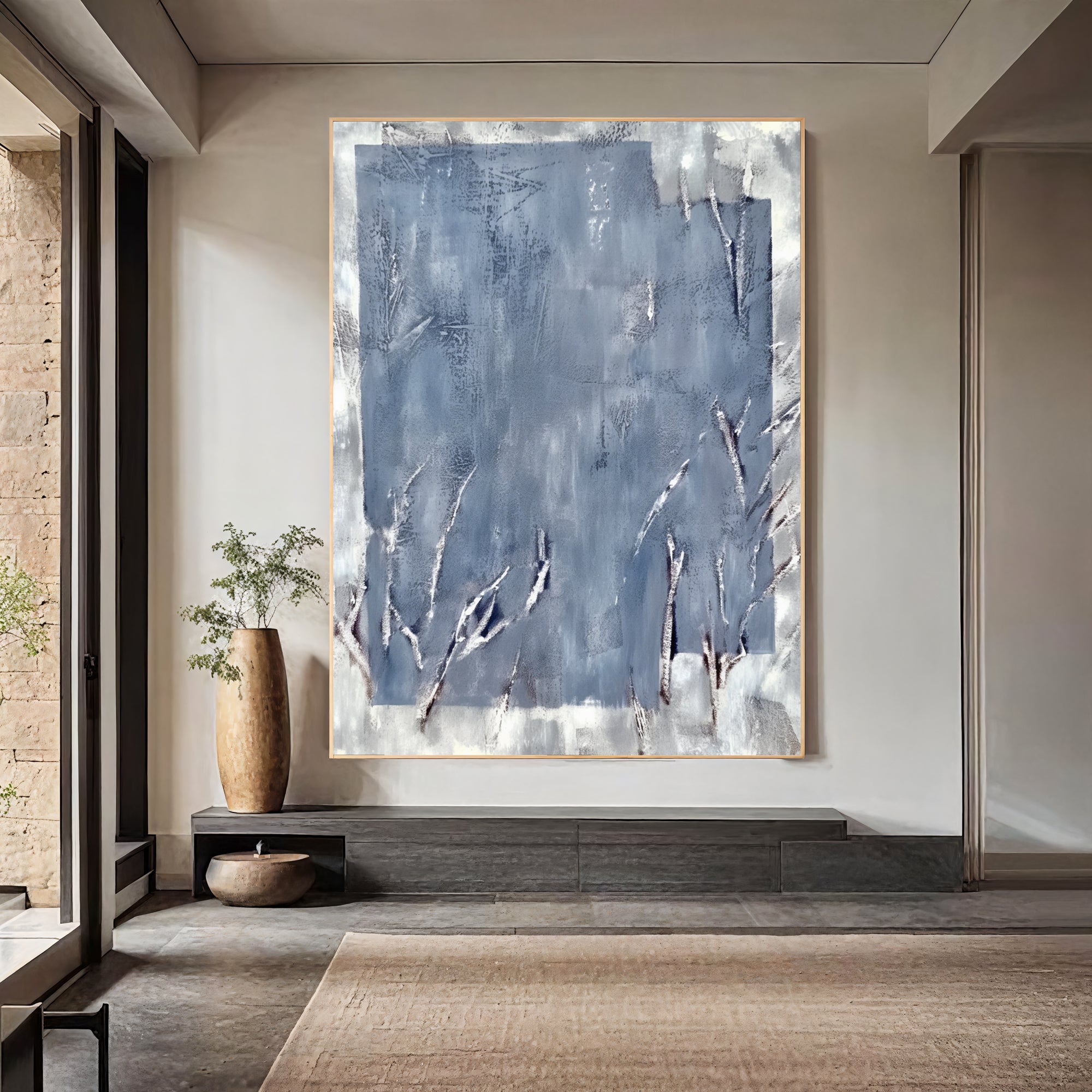 Textured Blue Frost | Silver Hues