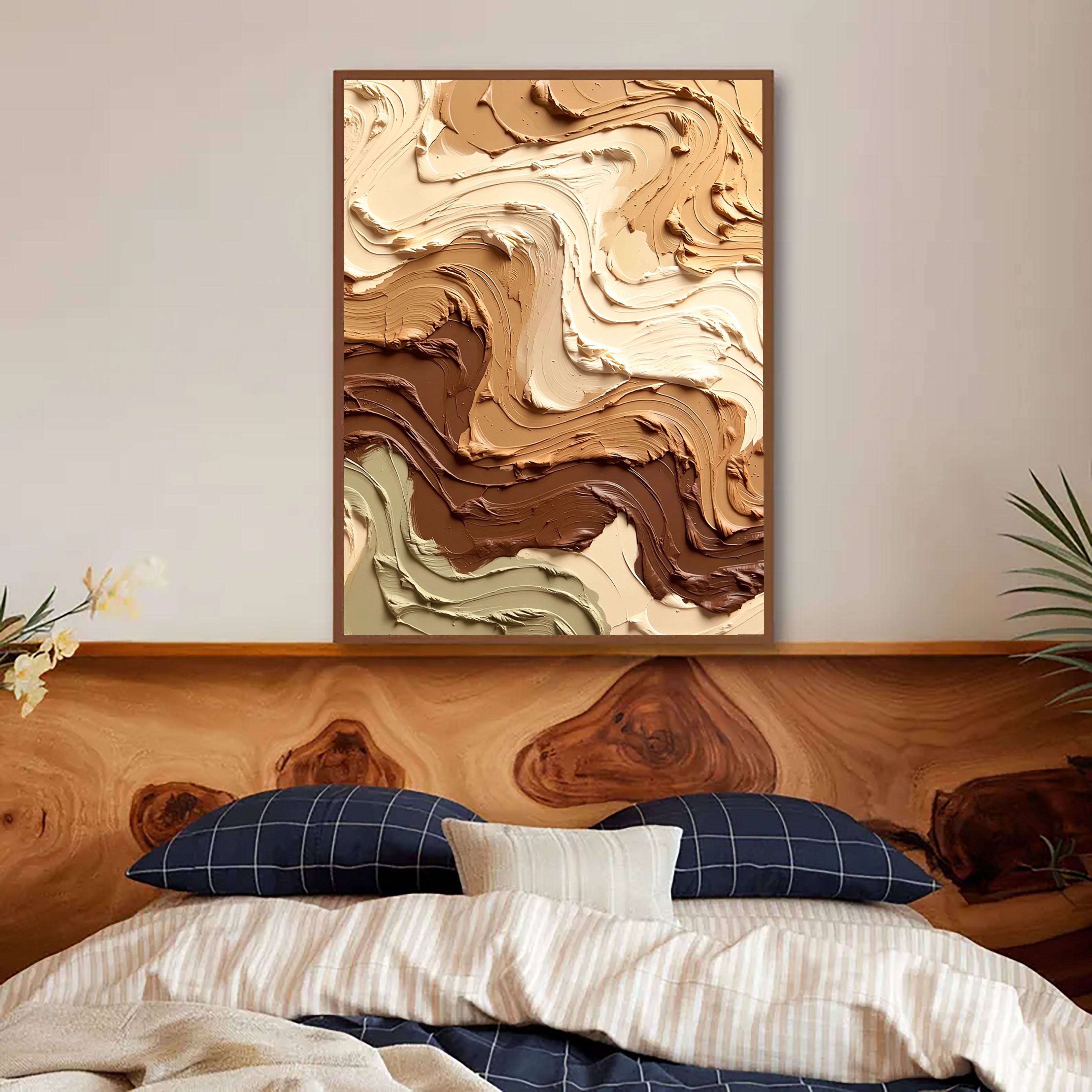 Textured Earthy Swirls | Neutral Flow