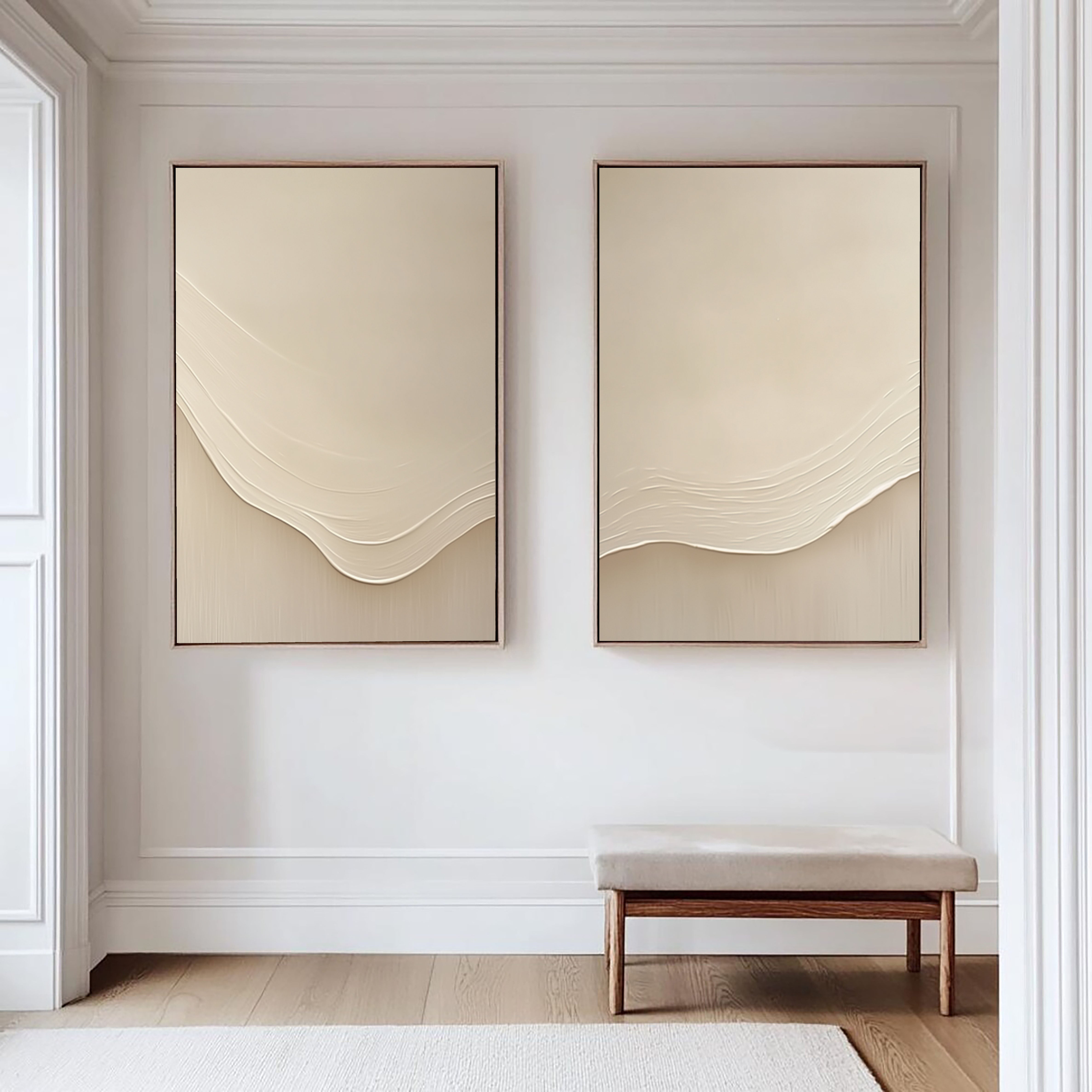Minimalist Sand Dune | Beige Flow