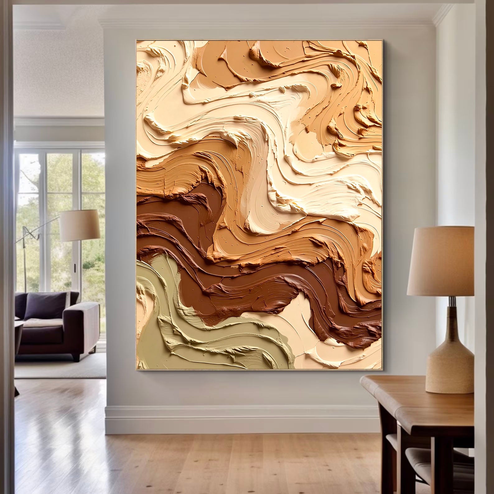 Textured Earthy Swirls | Neutral Flow