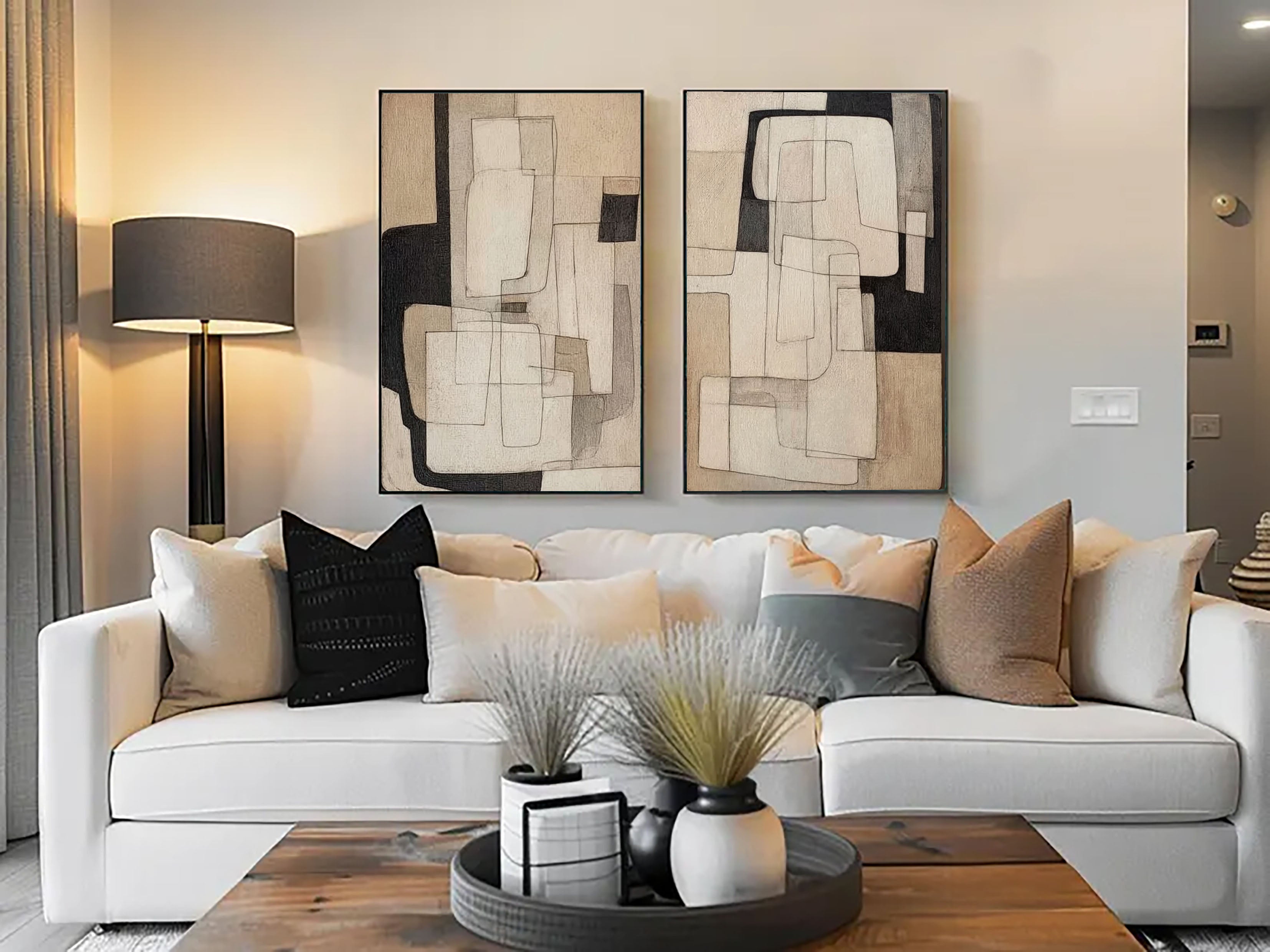 Earthy Geometric Forms | Neutral Tones