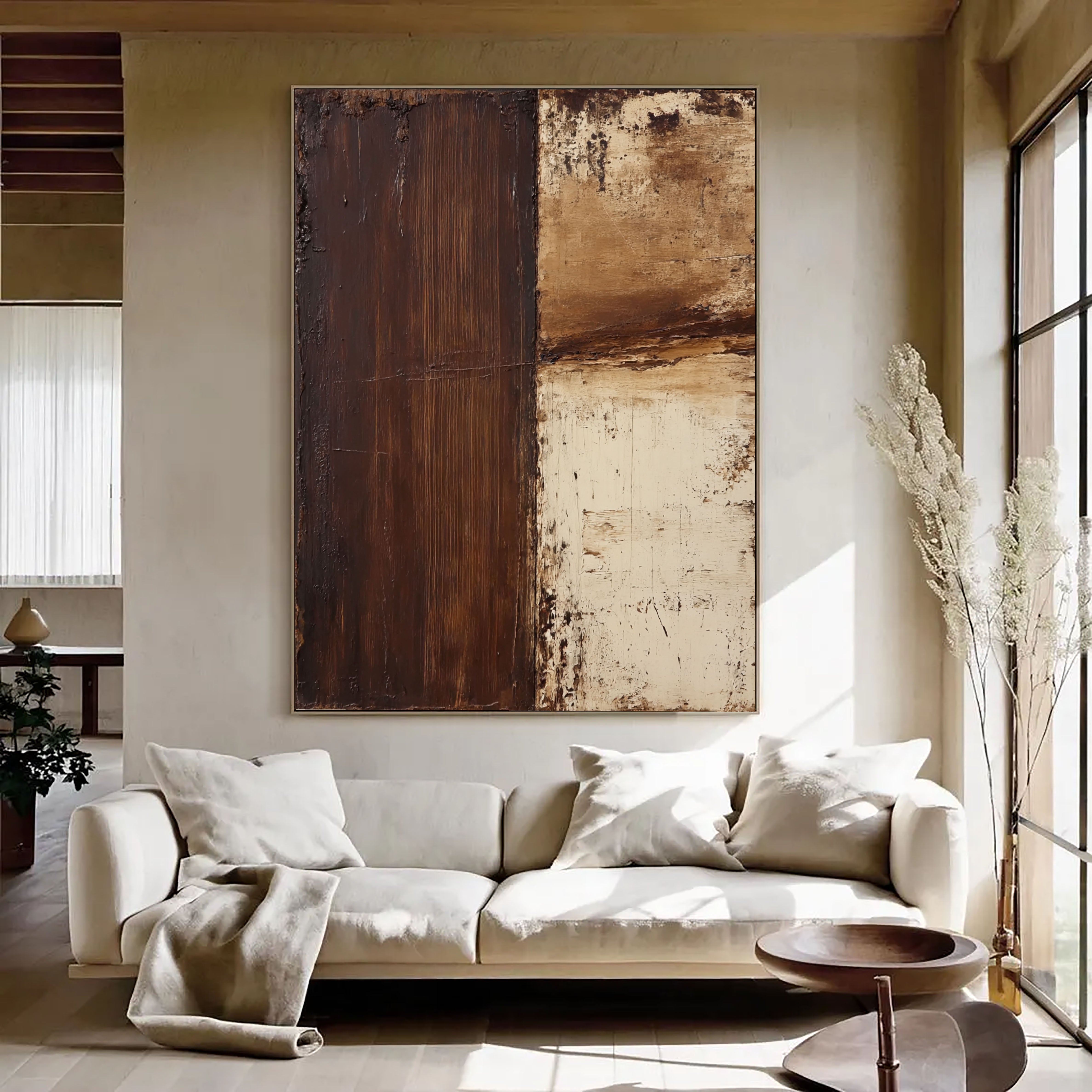 Textured Weathered Panels | Chestnut Ivory
