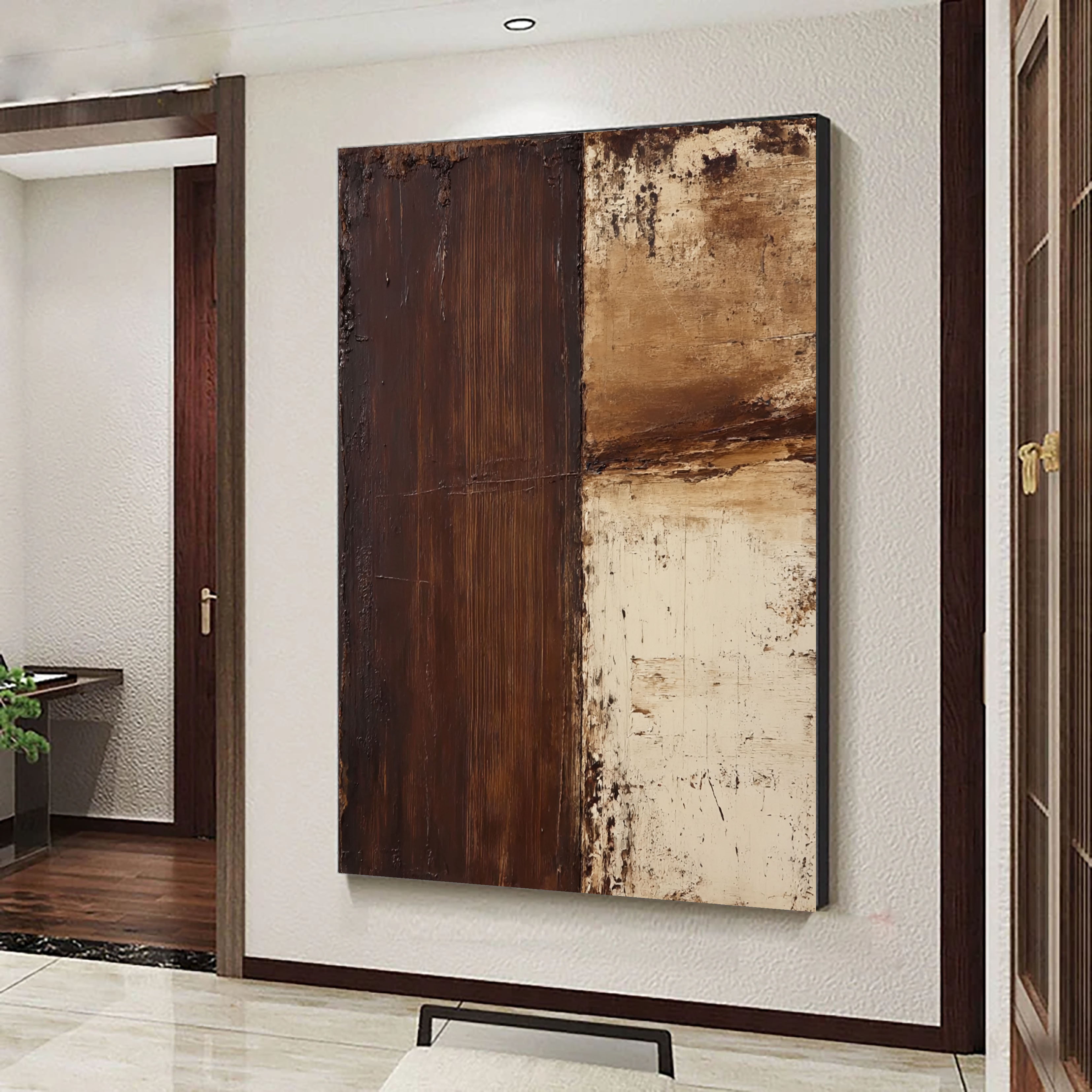 Textured Weathered Panels | Chestnut Ivory