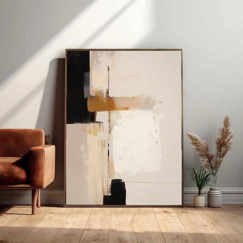 Textured Geometric Elegance | Neutral Blend